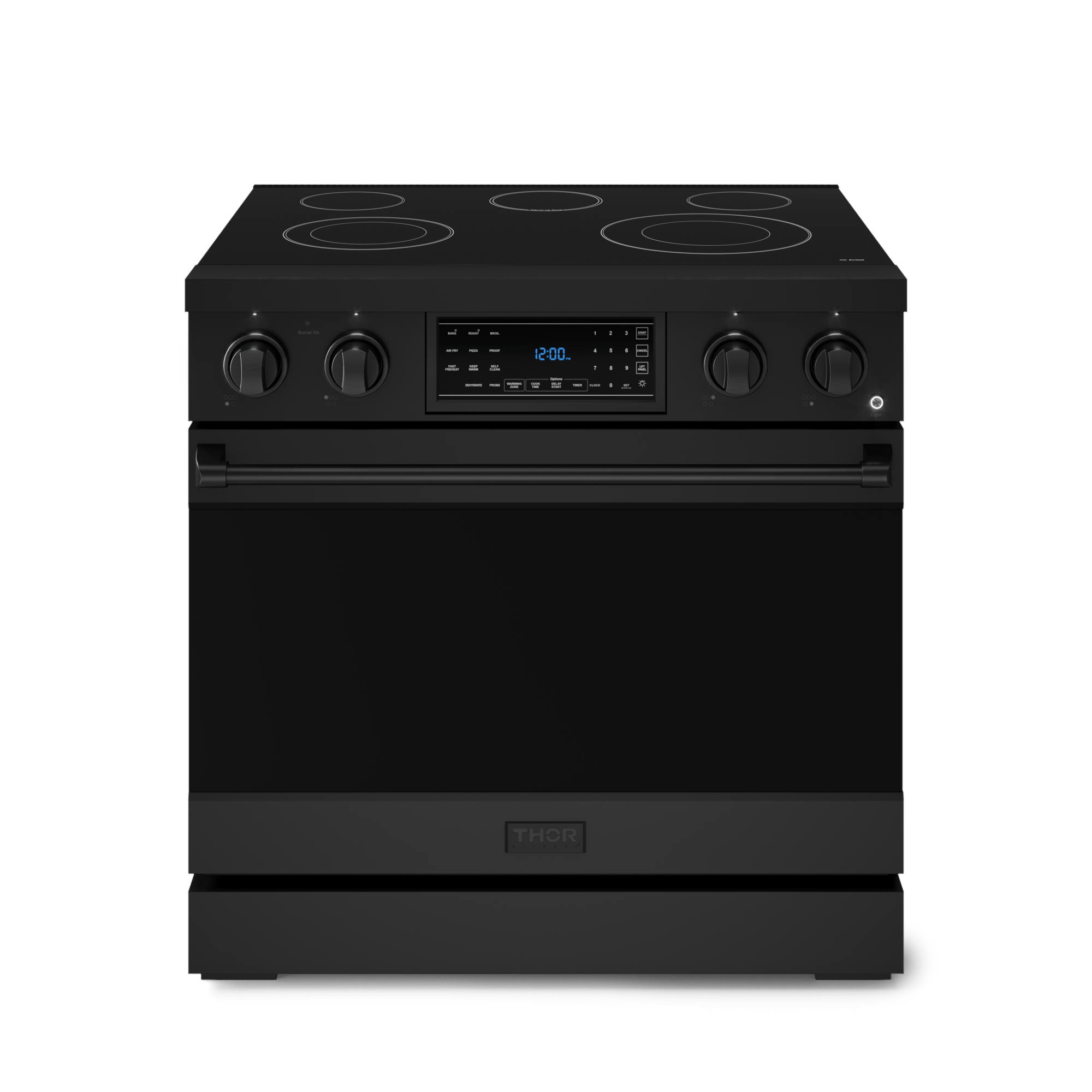 Thor Kitchen RSE36B 36 Inch Professional Electric Range With Tilt Panel Touch Control In Black Gordon Ramsay Series - Rse36B