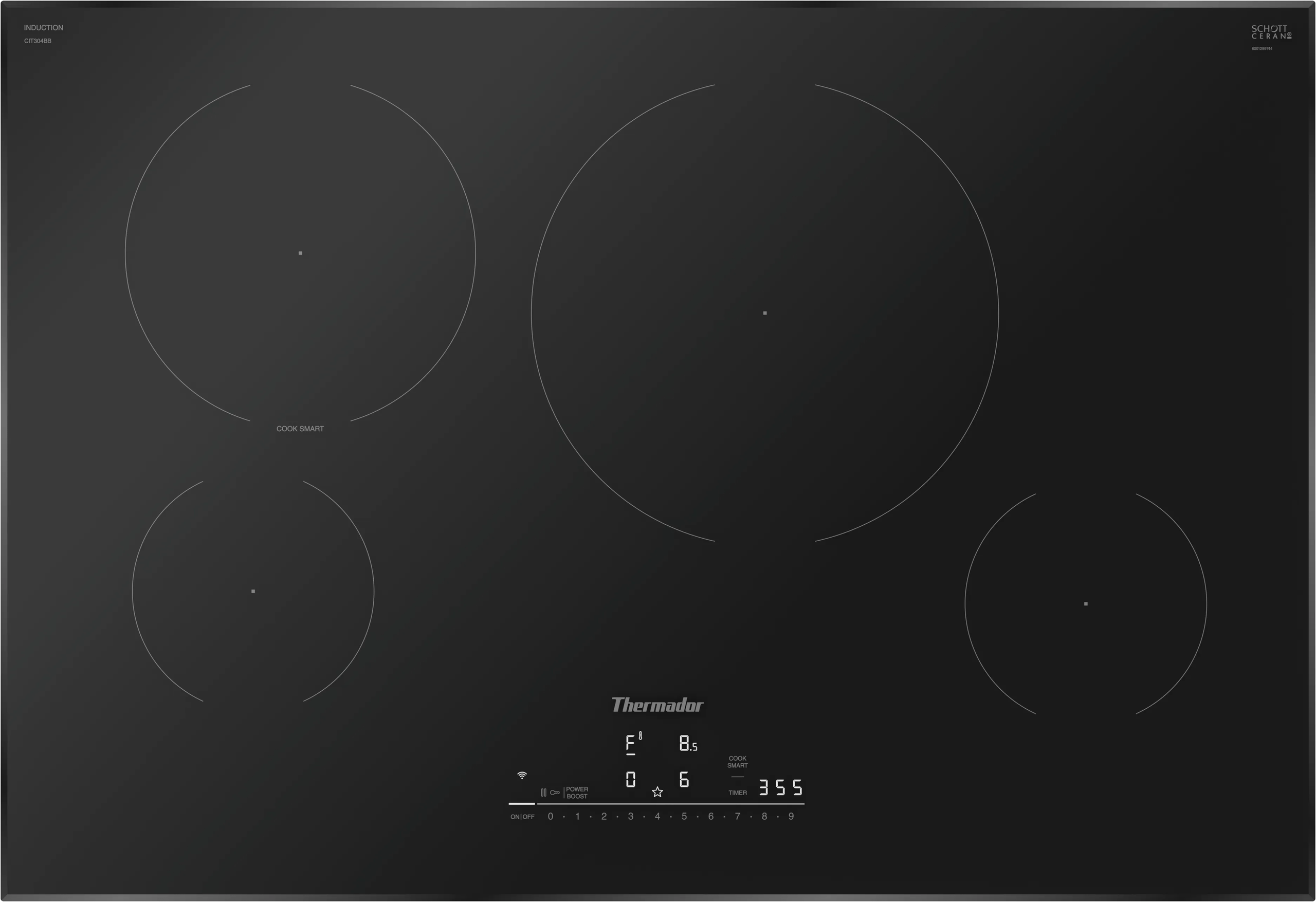 Thermador CIT304BB Heritage® Induction Cooktop 30'' Black, Without Frame