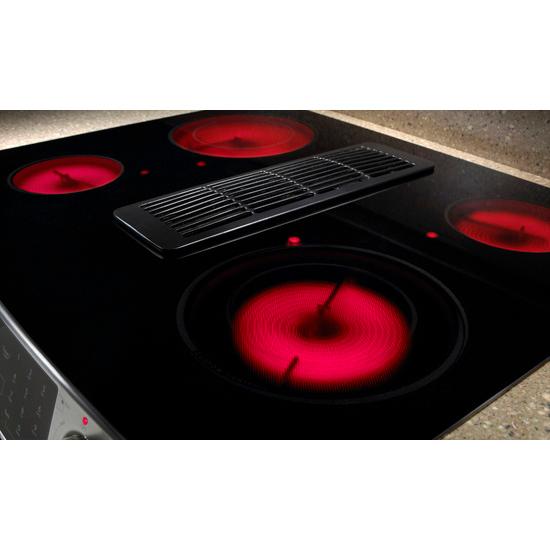 Jennair JES9800CAB Slide-In Electric Downdraft Range With Convection, 30