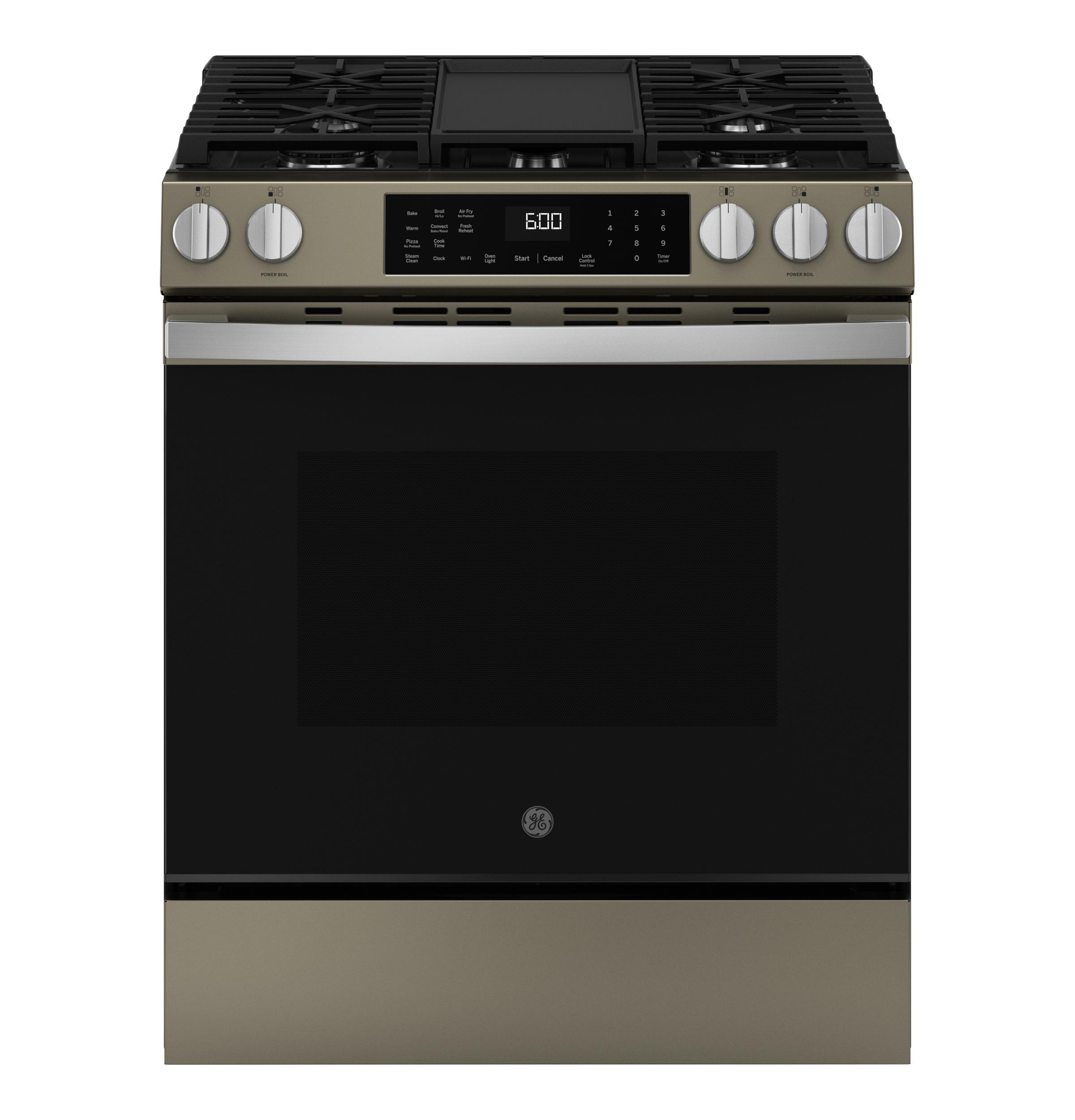 Ge Appliances GGS600AVES Ge® 30" Slide-In Front-Control Convection Gas Range With No Preheat Air Fry And Easywash™ Oven Tray
