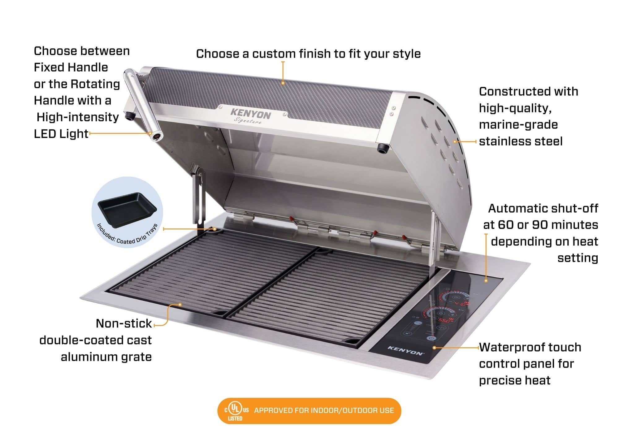 Kenyon C70429CF Signature Grill + Stand