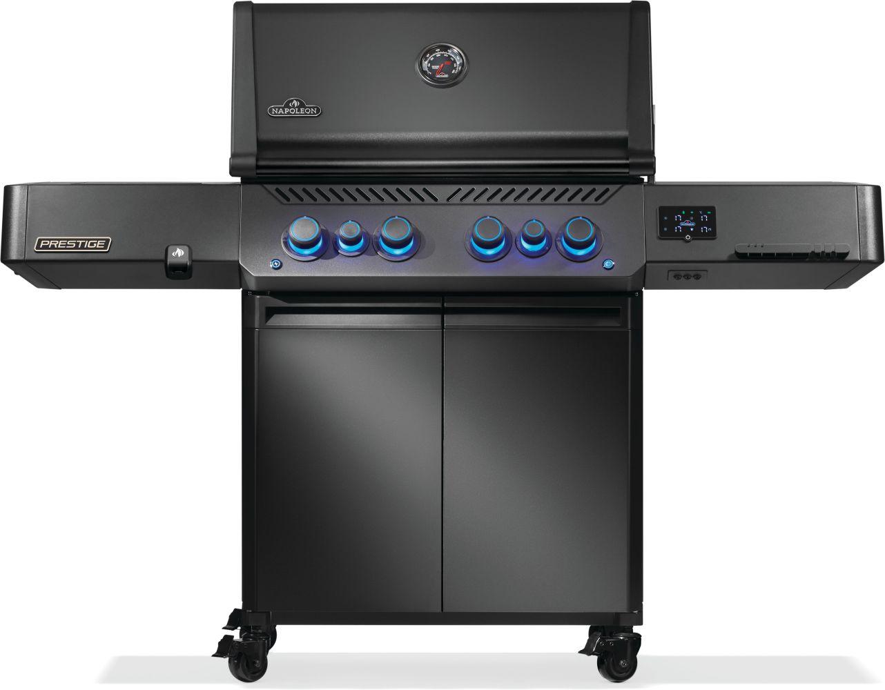 Napoleon Bbq P500VXRSIBPKPHM Phantom Prestige 500 Connected Rsib With Infrared Side And Rear Burner , Propane, Matte/Matt Black