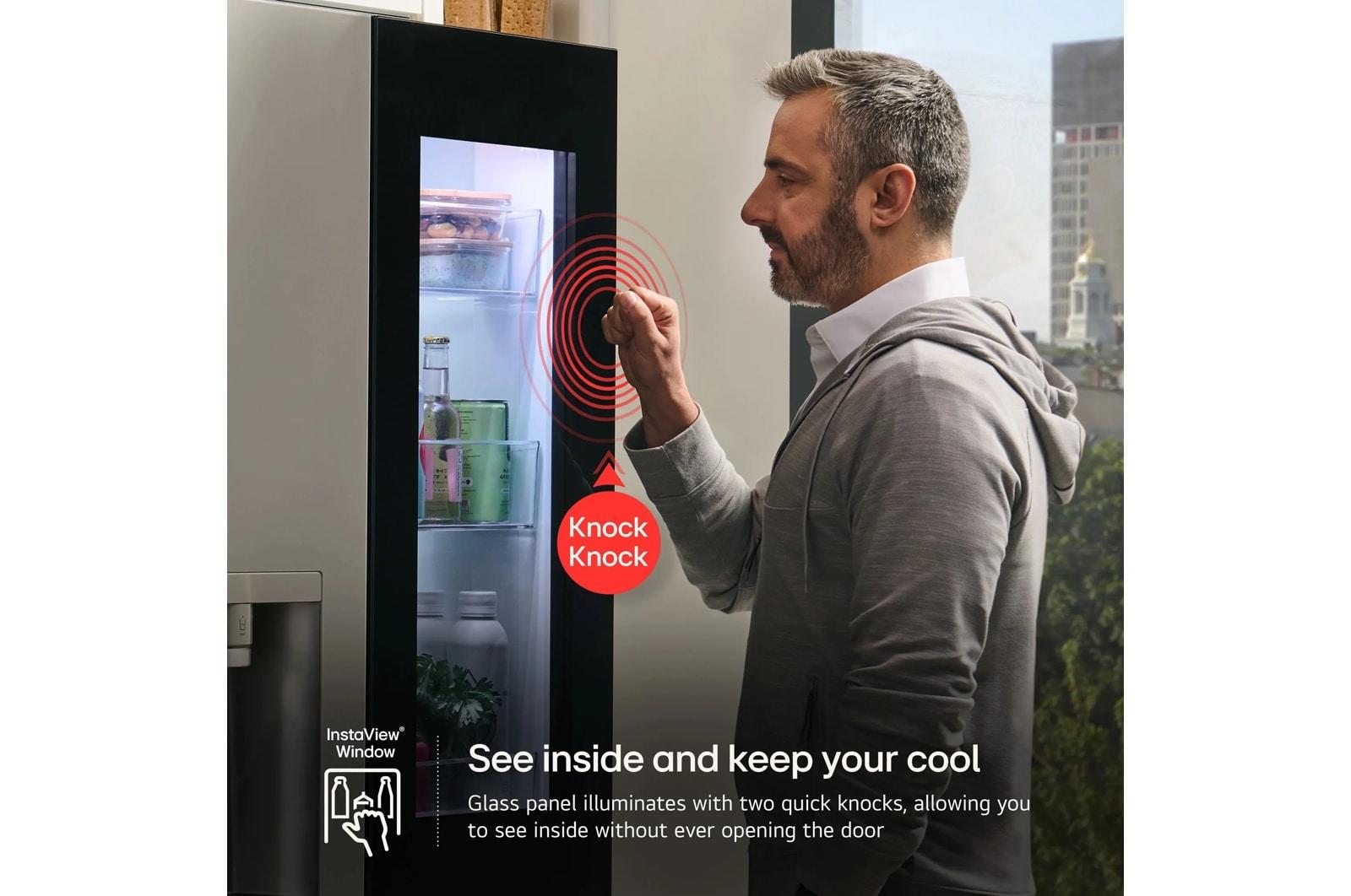 Lg LF29S8365S 29 Cu. Ft. Smart Instaview® Door-In-Door® Standard-Depth Max™ 4-Door French Door Refrigerator With Mycolor™