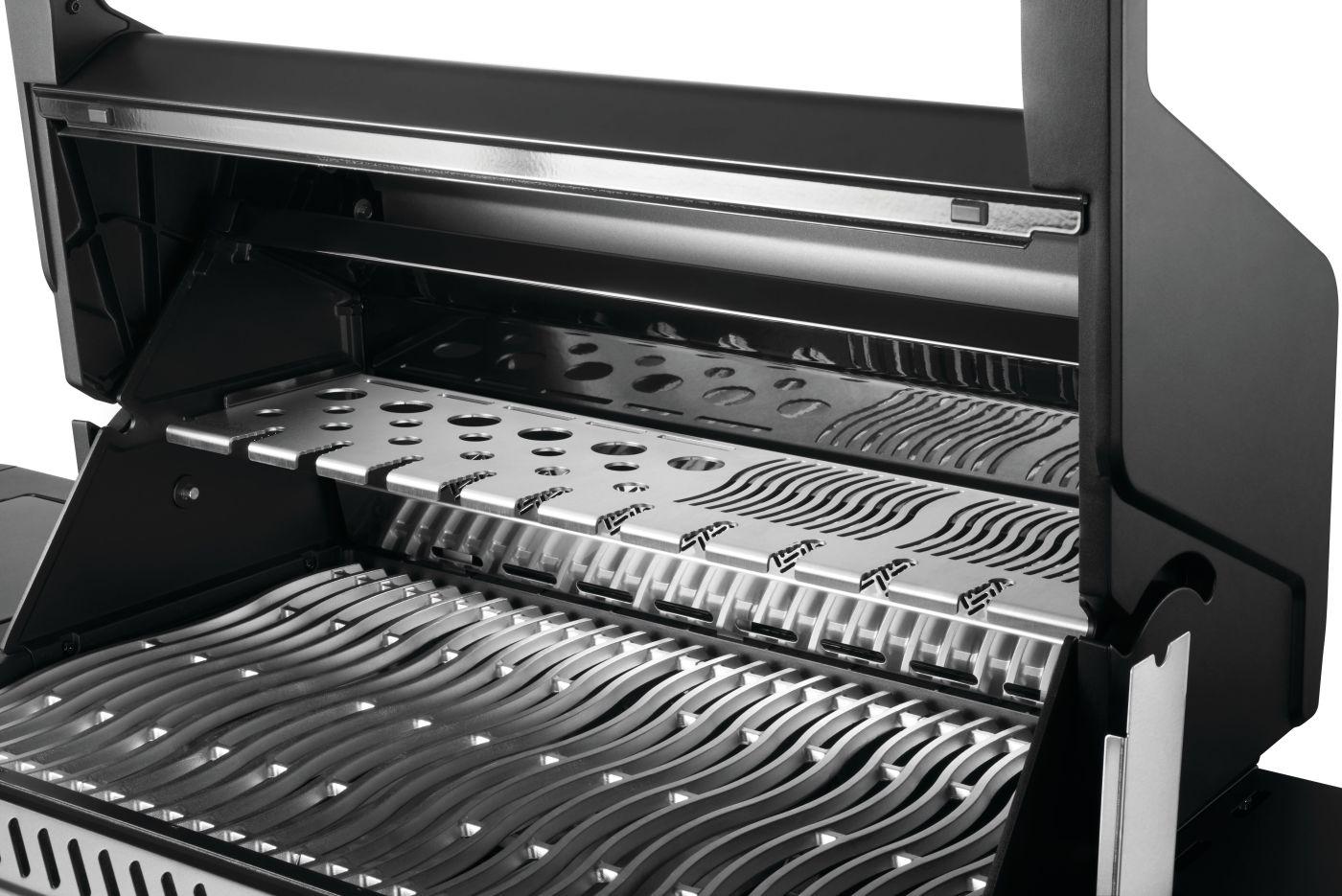 Napoleon Bbq P500VXRSIBNKPHM Phantom Prestige 500 Connected Rsib With Infrared Side And Rear Burner , Natural Gas, Matte/Matt Black