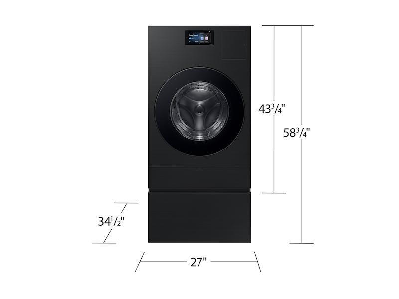 Samsung WD90F53AVB 5.3 Cu. Ft. Bespoke Ai Laundry Vented Combo™ All-In-One Ultra Capacity Washer And Electric Dryer With Ai Home In Brushed Black