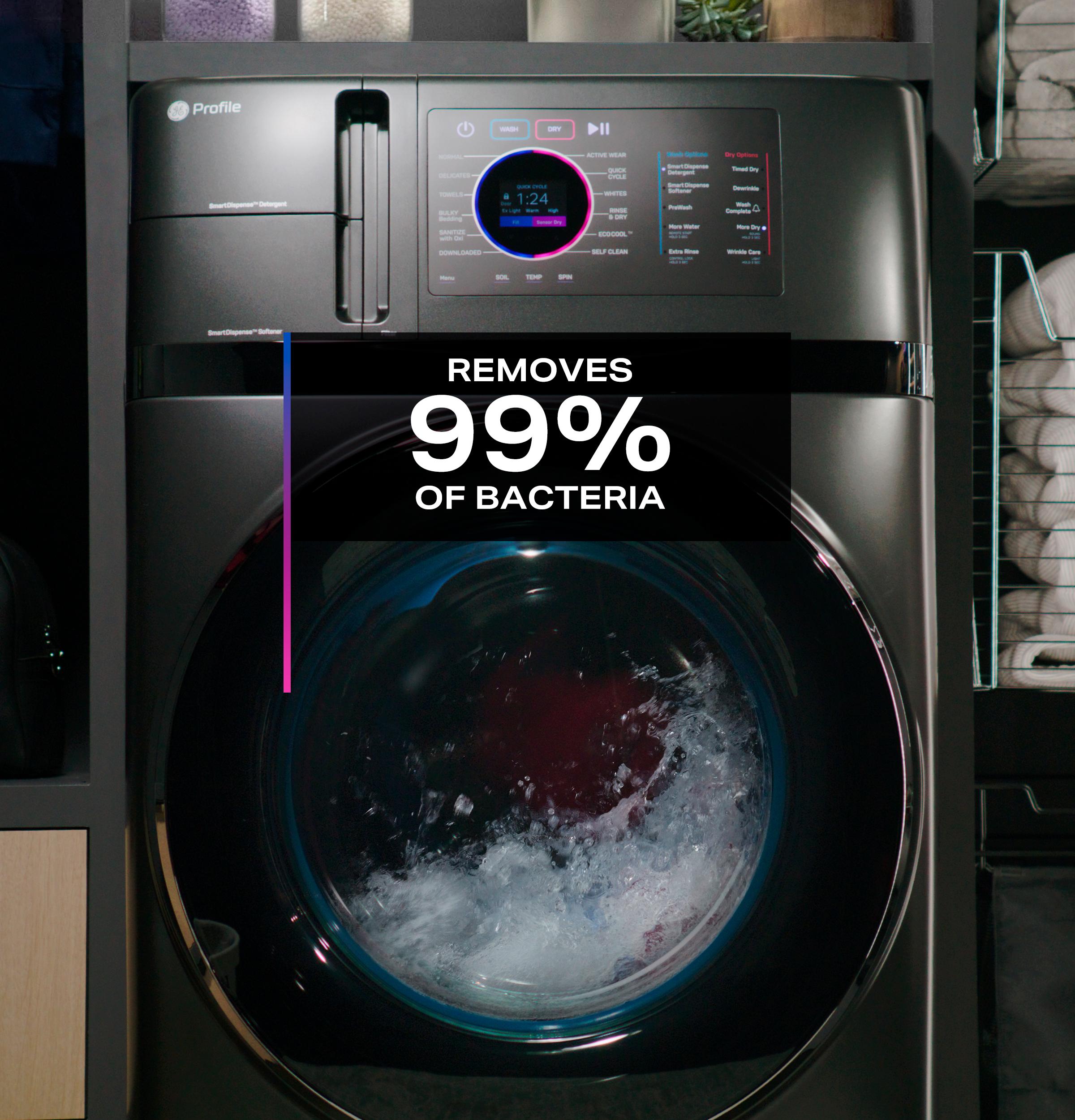 Ge Appliances PFQ97HSPVGN Ge Profile™ Energy Star® 4.8 Cu. Ft. Capacity Ultrafast Combo With Ventless Inverter Heat Pump Technology Washer/Dryer