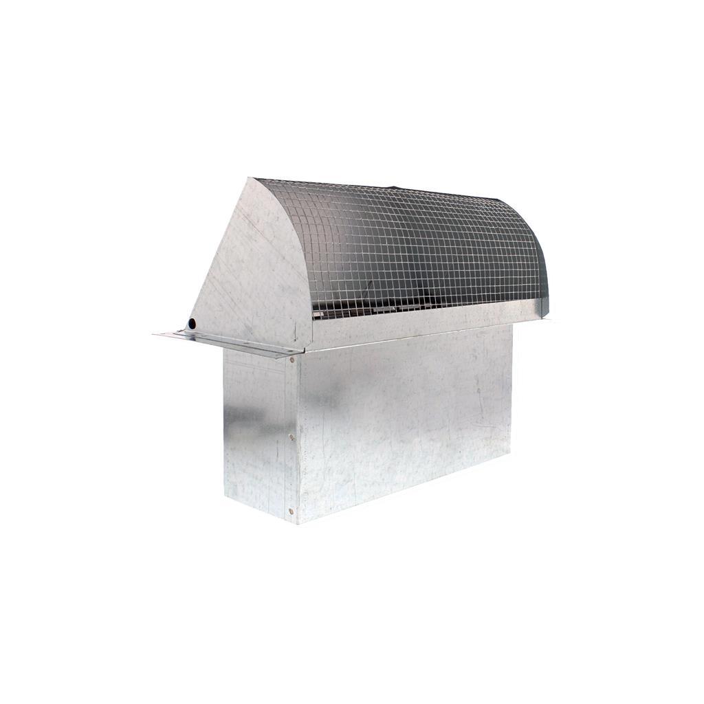 Zephyr AK00041 Wall Cap, Outlet, 3-1/4Inx10In, W/Damper