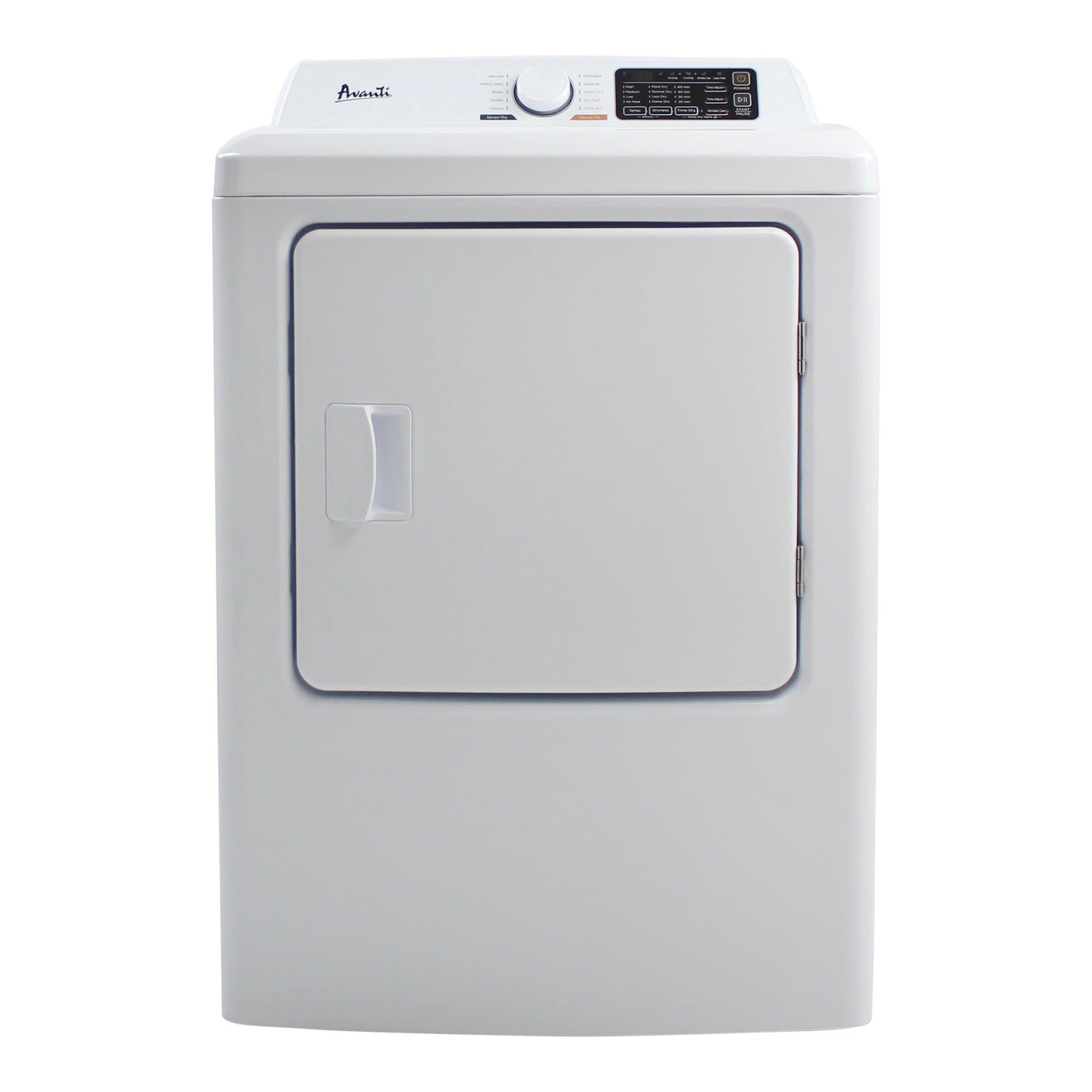 Avanti SED70D0W Avanti Front Load Electric Clothes Dryer, 7.0 Cu. Ft. Capacity - White / 7.0 Cu. Ft.