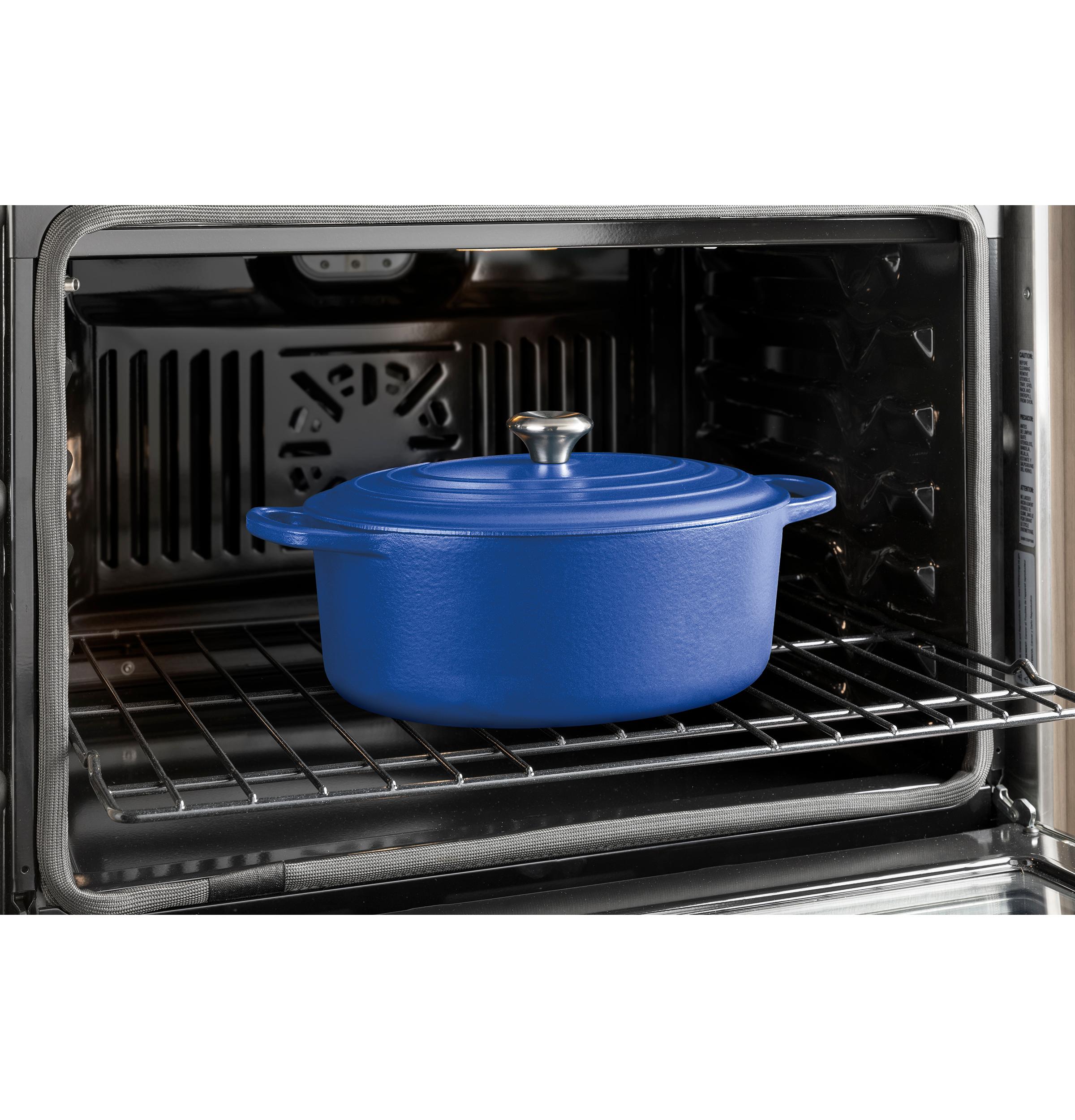 Ge Appliances JTD5000DVBB Ge® 30" Smart Built-In Self-Clean Convection Double Wall Oven With No Preheat Air Fry