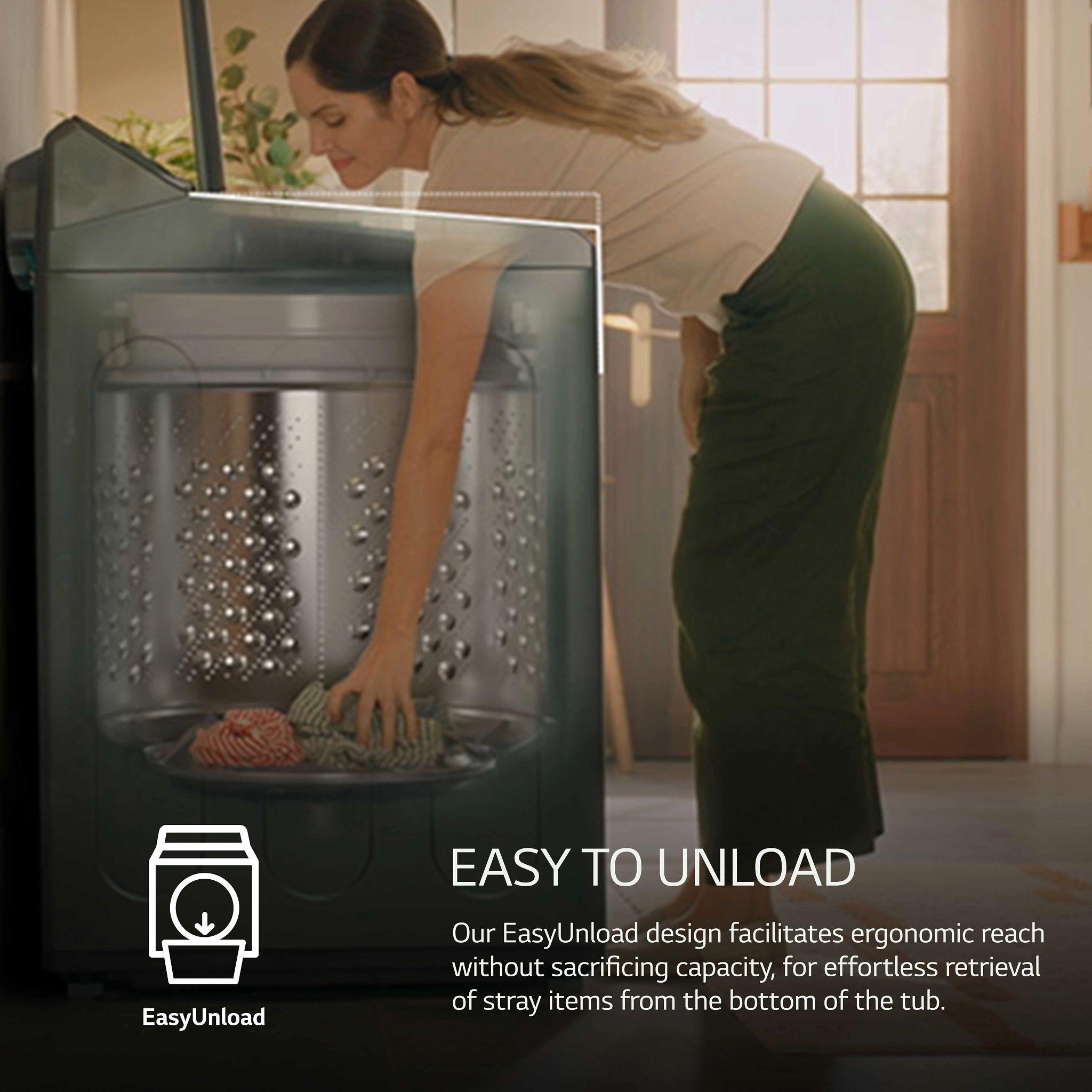 Lg WT8400CB 5.5 Cu. Ft. Mega Capacity Smart Top Load Washer With Easyunload™ & Ai Sensing