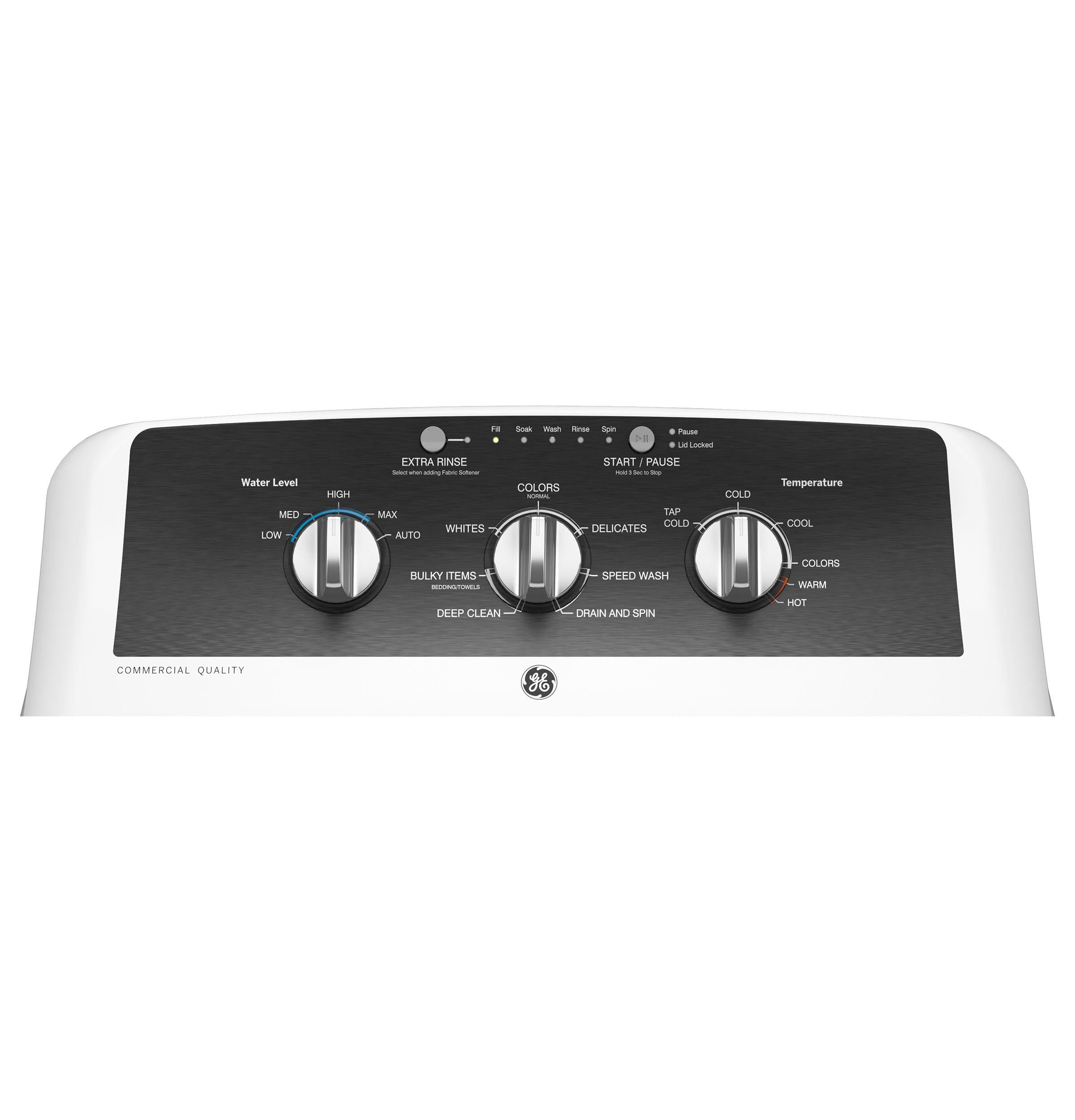 Ge Appliances GTW525ACWWB Ge® 4.3 Cu. Ft. Capacity Washer With Stainless Steel Basket,5-Yr Limited Warranty​