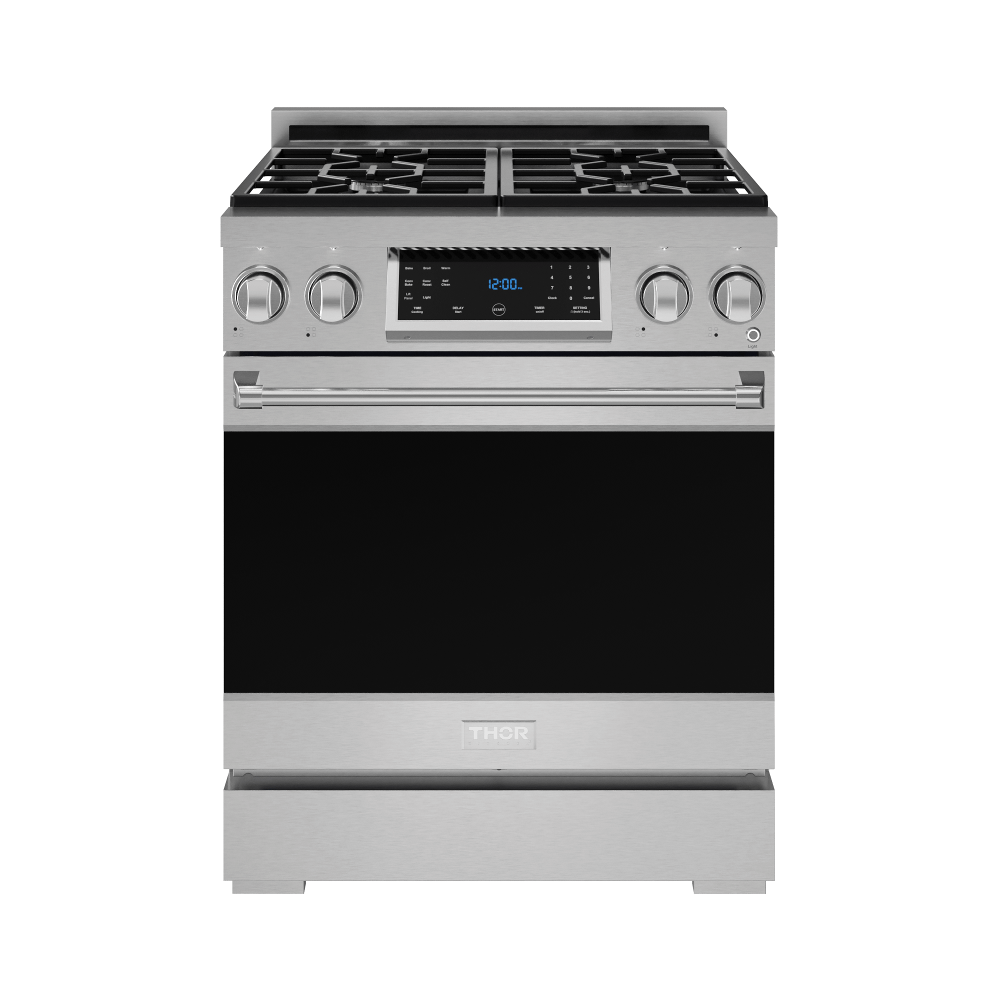 Thor Kitchen RSG30LP 30 Inch Professional Lp Range With Tilt Panel Touch Control In Stainless Steel Gordon Ramsay Series - Rsg30Lp