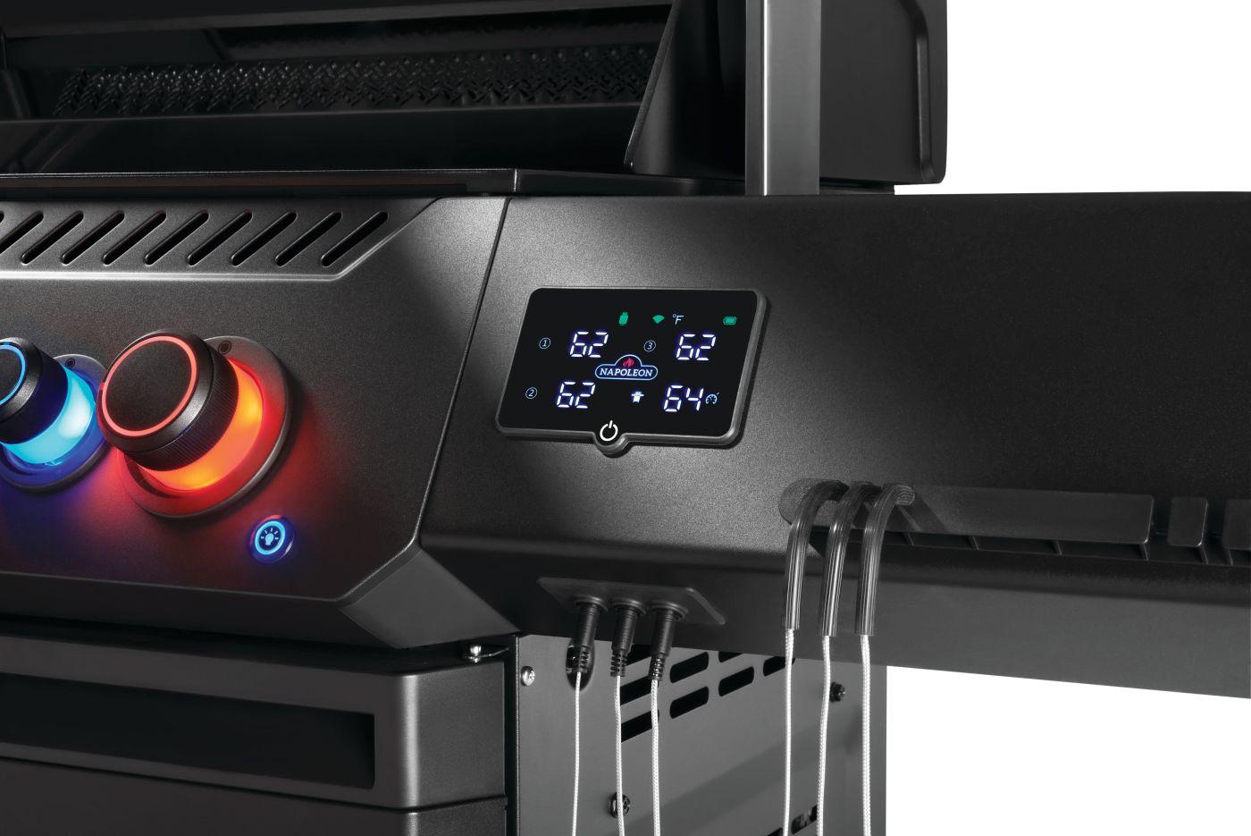 Napoleon Bbq P500VXRSIBPKPHM Phantom Prestige 500 Connected Rsib With Infrared Side And Rear Burner , Propane, Matte/Matt Black