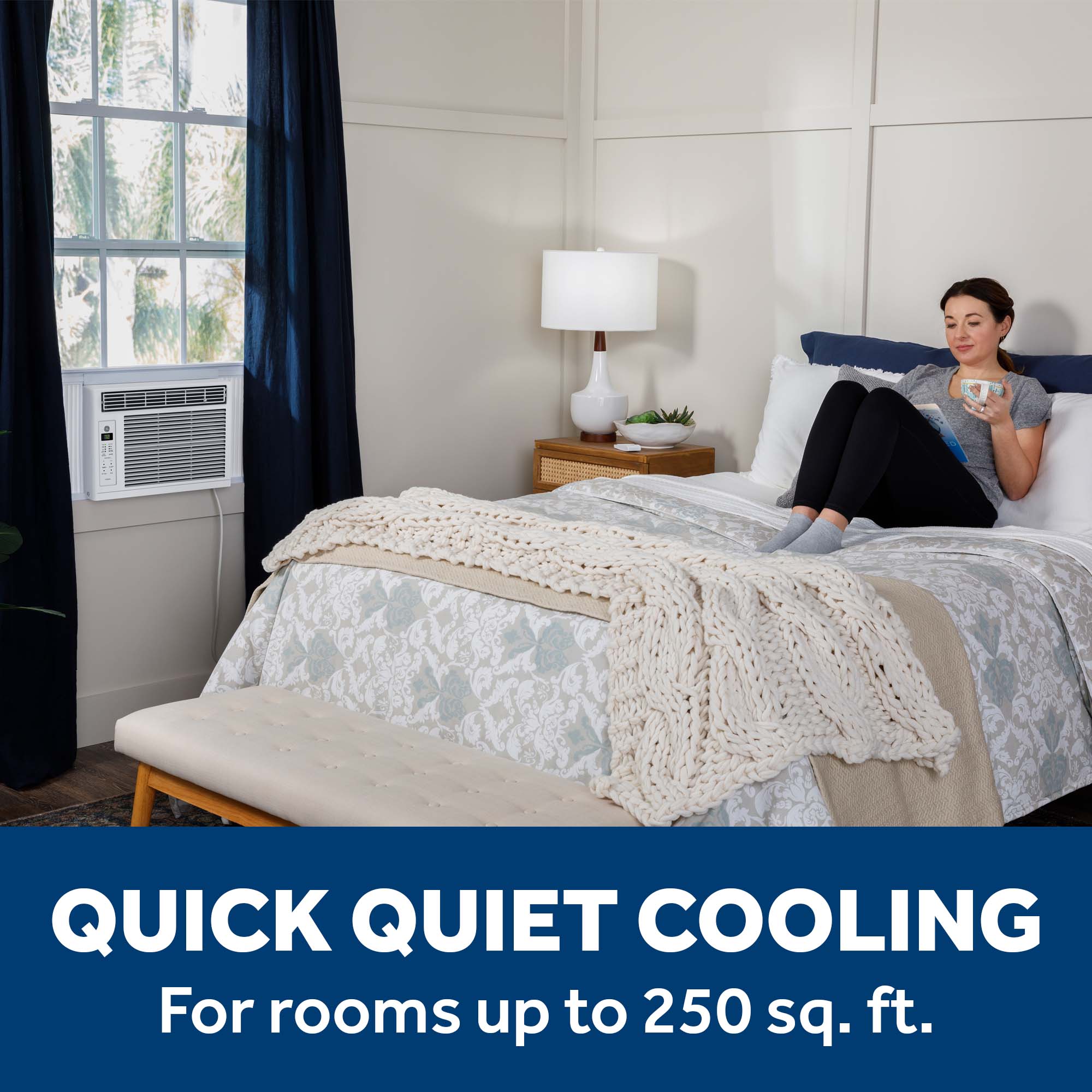 Ge Appliances AWES06BWF Ge® 6,000 Btu Electronic Window Air Conditioner For Small Rooms Up To 250 Sq Ft.