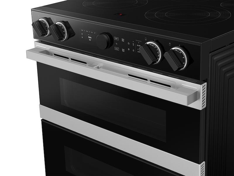 Samsung NSE6DG8550SR Bespoke Smart Slide-In Electric Range 6.3 Cu. Ft. With Flex Duo™ & Illuminated Precision Knobs In Stainless Steel