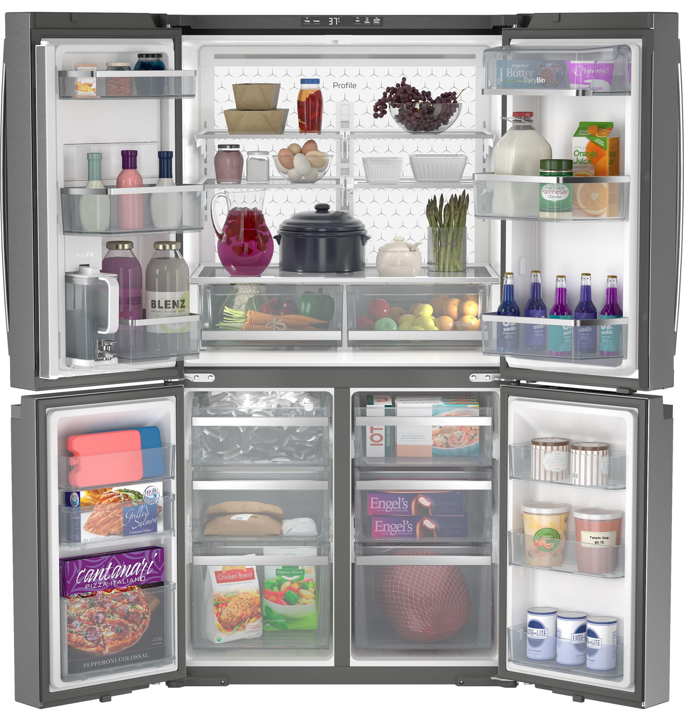 Ge Appliances PAE28BYTFS Ge Profile™ Energy Star® 28.3 Cu. Ft. Quad-Door Refrigerator With Dual-Dispense Autofill Pitcher