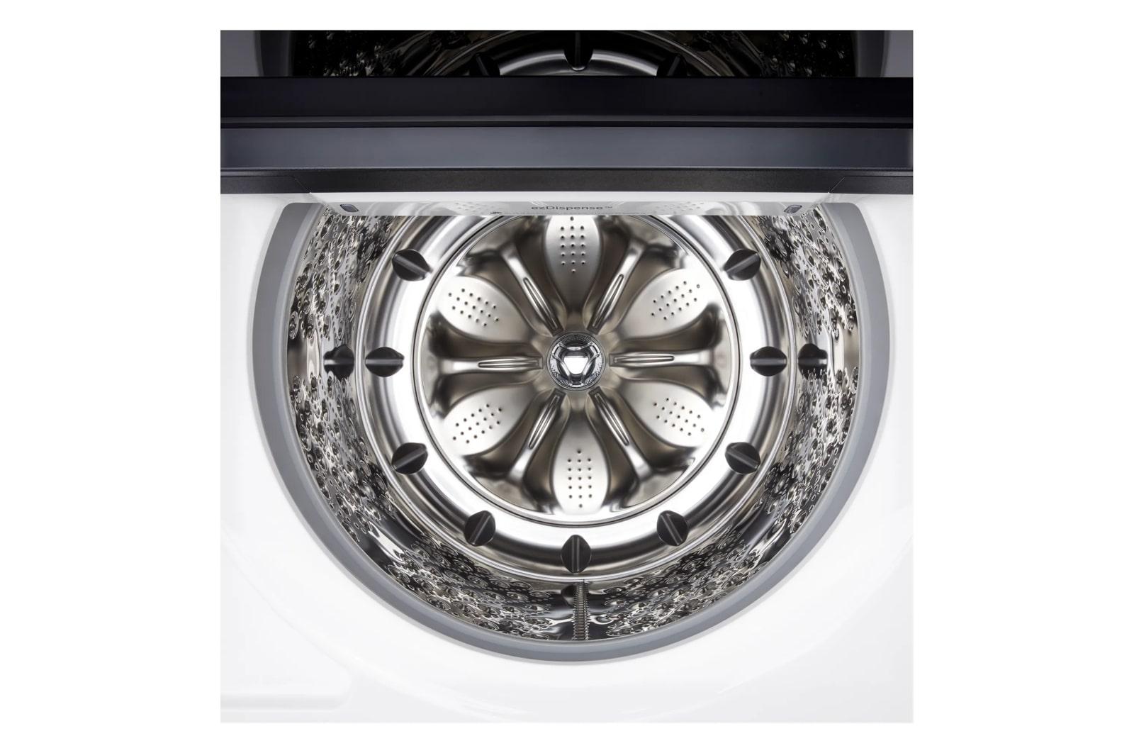 Lg WT8600CW 5.5 Cu.Ft. Mega Capacity Top Load Washer With Turbowash™ Washer With Steam, Ezdipense, Wi-Fi Connectivity, White