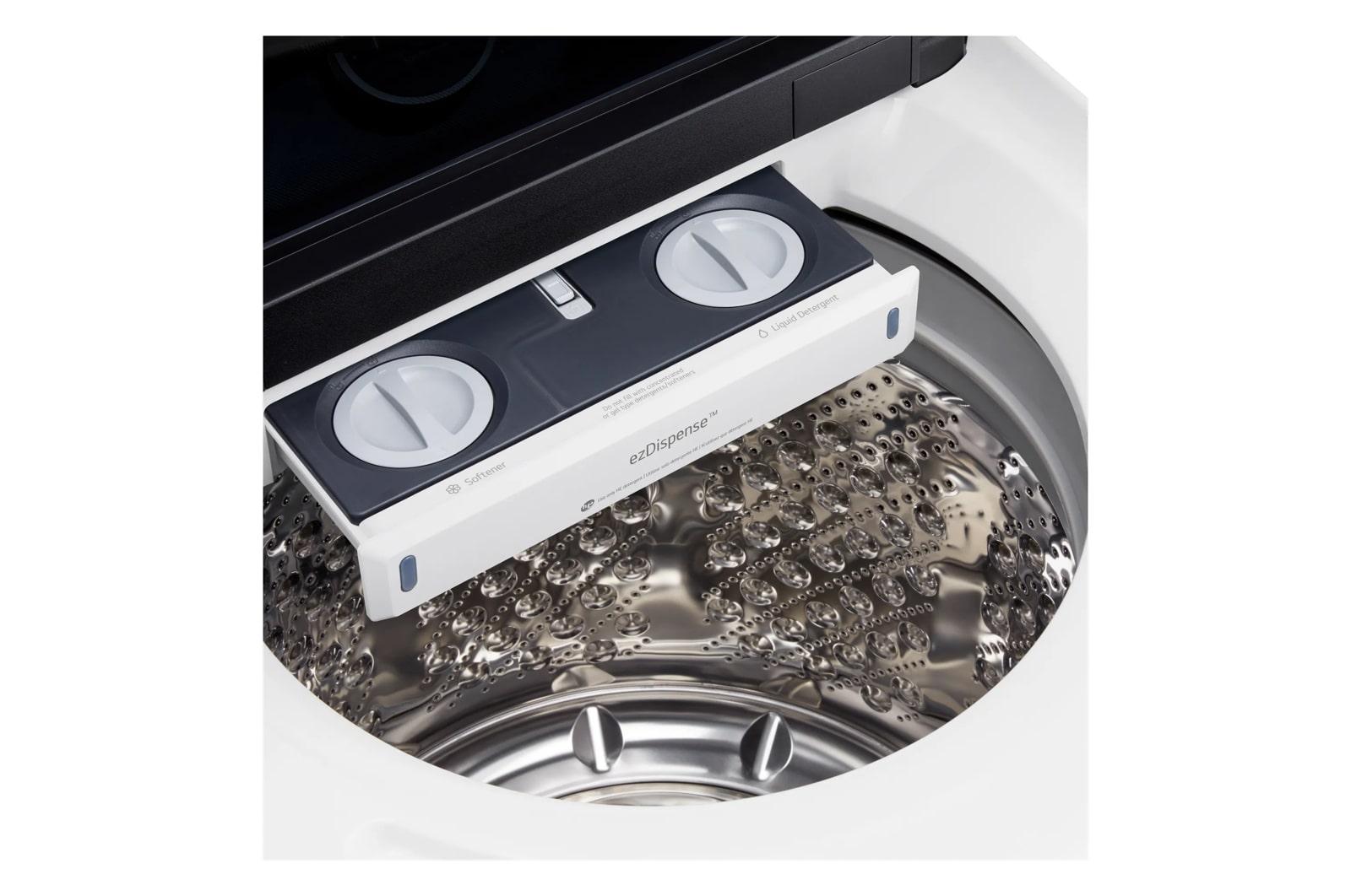 Lg WT8600CW 5.5 Cu.Ft. Mega Capacity Top Load Washer With Turbowash™ Washer With Steam, Ezdipense, Wi-Fi Connectivity, White