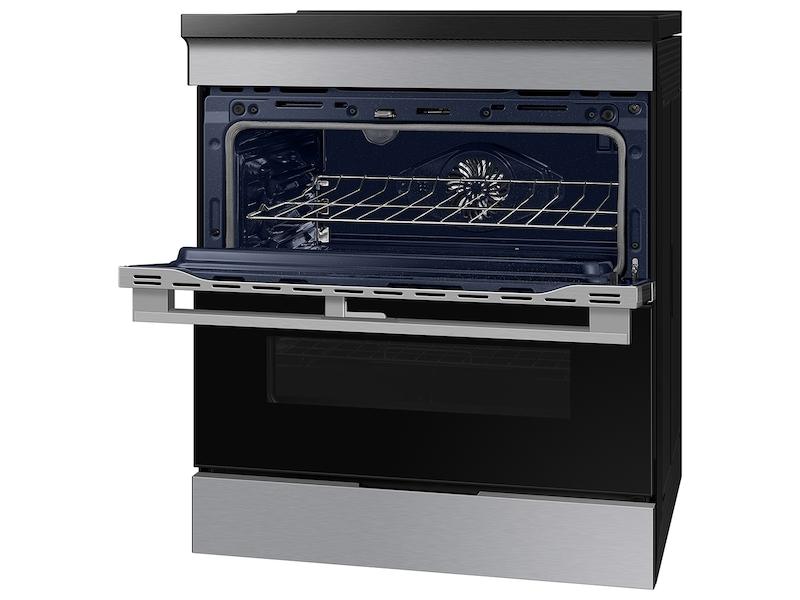 Samsung NSI6DG9550SR Bespoke Smart Slide-In Induction Range 6.3 Cu. Ft. With Flex Duo™ & Ambient Edge Lighting™ In Stainless Steel