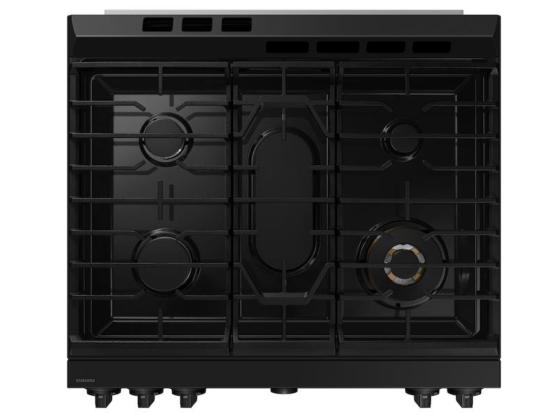 Samsung NSG6DB850012 Bespoke 6.0 Cu. Ft. Smart Slide-In Gas Range With Air Sous Vide & Air Fry In White Glass