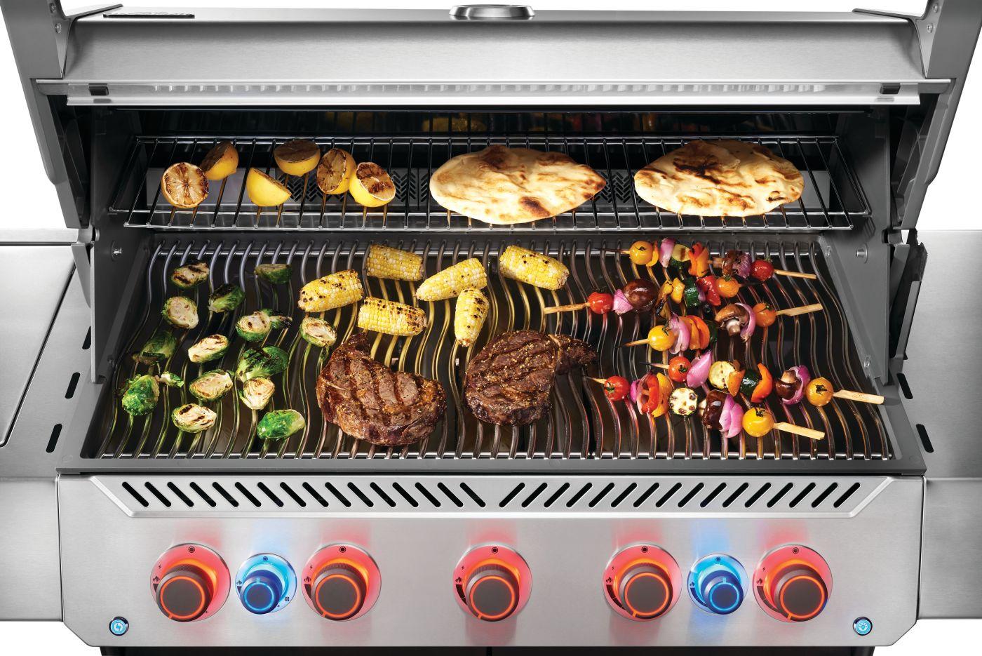 Napoleon Bbq P665VRSIBPSS Prestige 665 Rsib With Infrared Side And Rear Burner , Propane, Stainless Steel