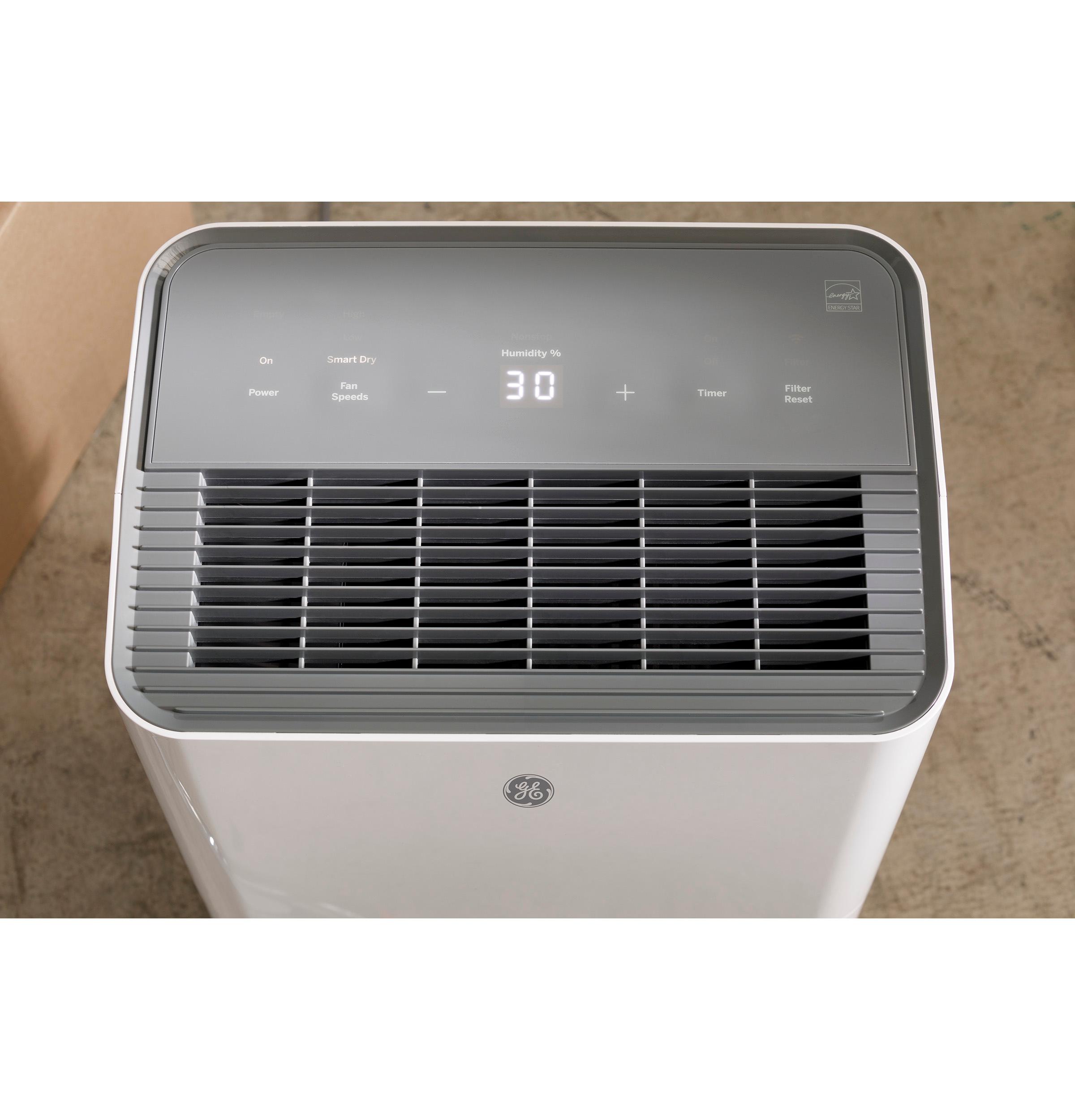 Ge Appliances ADYR35LC Ge® Energy Star® 35 Pint Portable Dehumidifier With Smart Dry For Very Damp Spaces