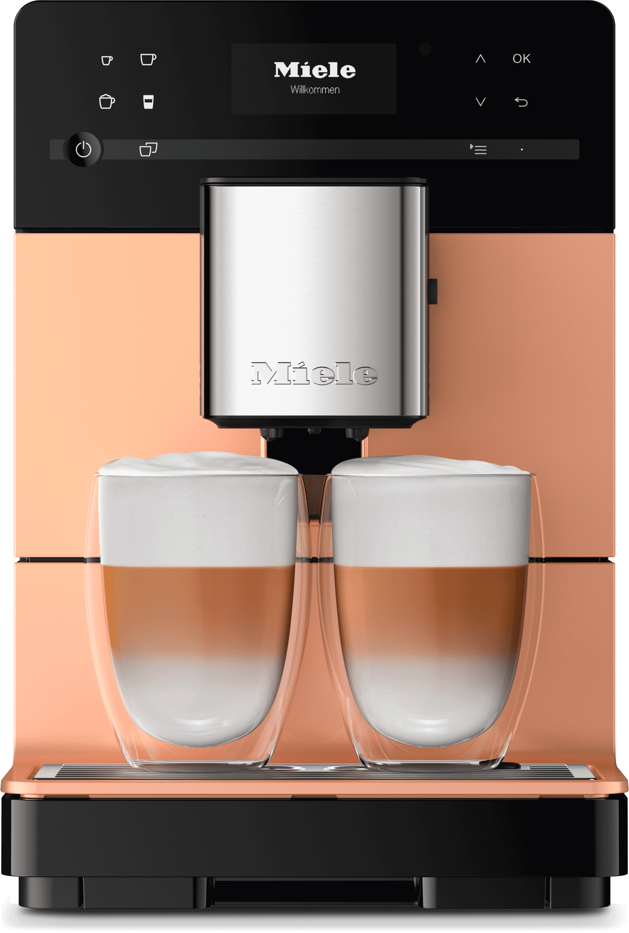 Miele CM 5510 SILENCE ROSE GOLD PF Cm 5510 Silence - Countertop Coffee Machine With Onetouch For Two For The Ultimate In Coffee Enjoyment.