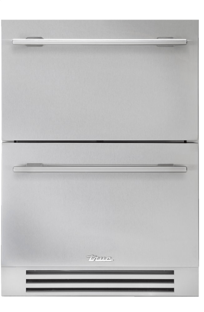 True Residential TUF24DSSC 24 Inch Solid Stainless Door Undercounter Freezer Drawer