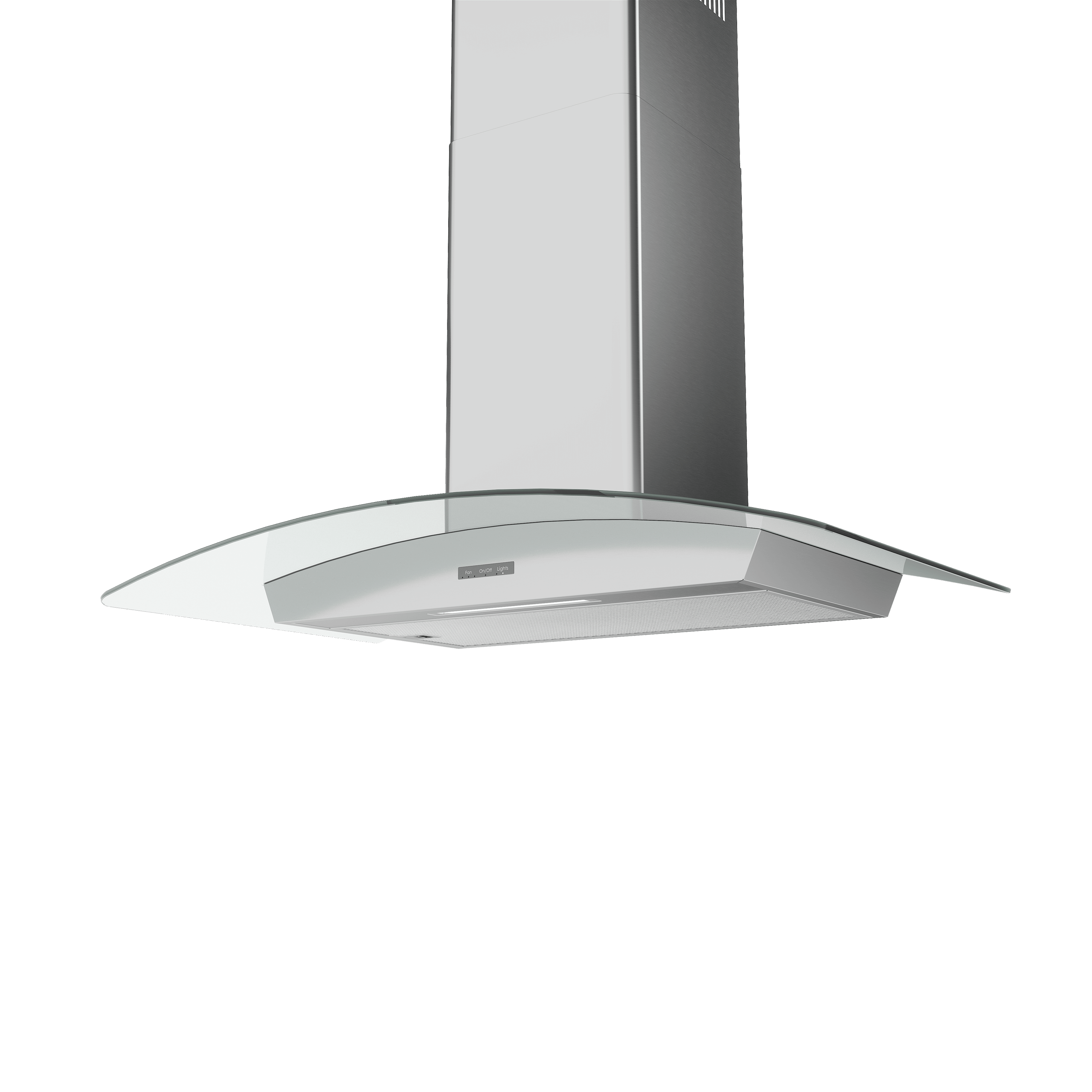 Zephyr BMIE36CG Brisas Curved Glass Chim. Wall, 36