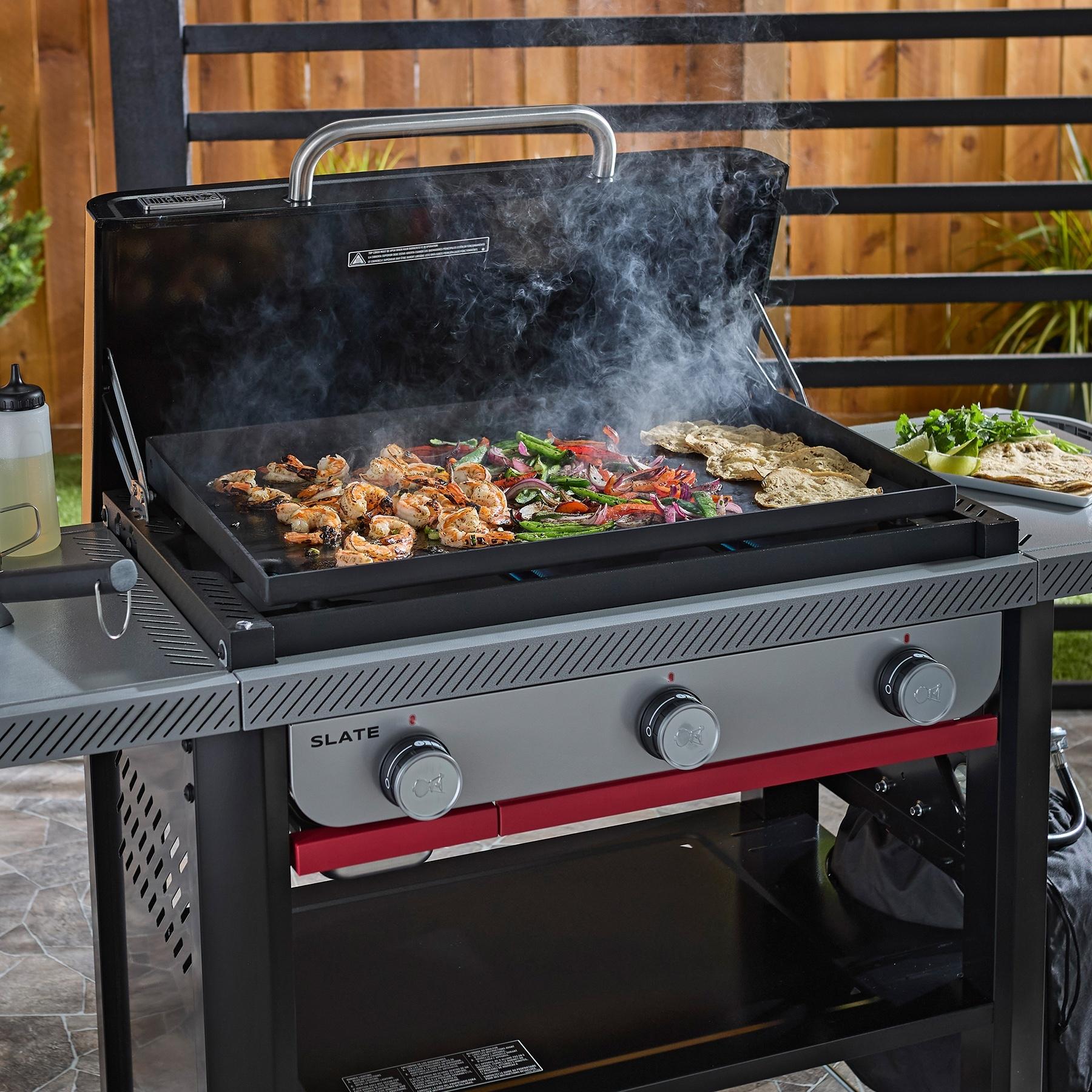 Weber 1501479 Slate® 28" Rust-Resistant Griddle (Natural Gas) - Black