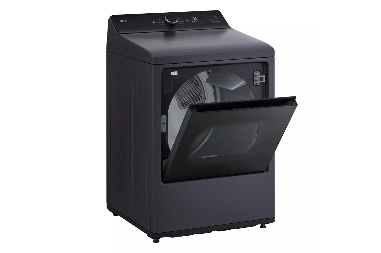 Lg DLE8400BE 7.3 Cu. Ft. Ultra Large Capacity Rear Control Electric Dryer With Lg Easyload™ Door And Ai Sensing