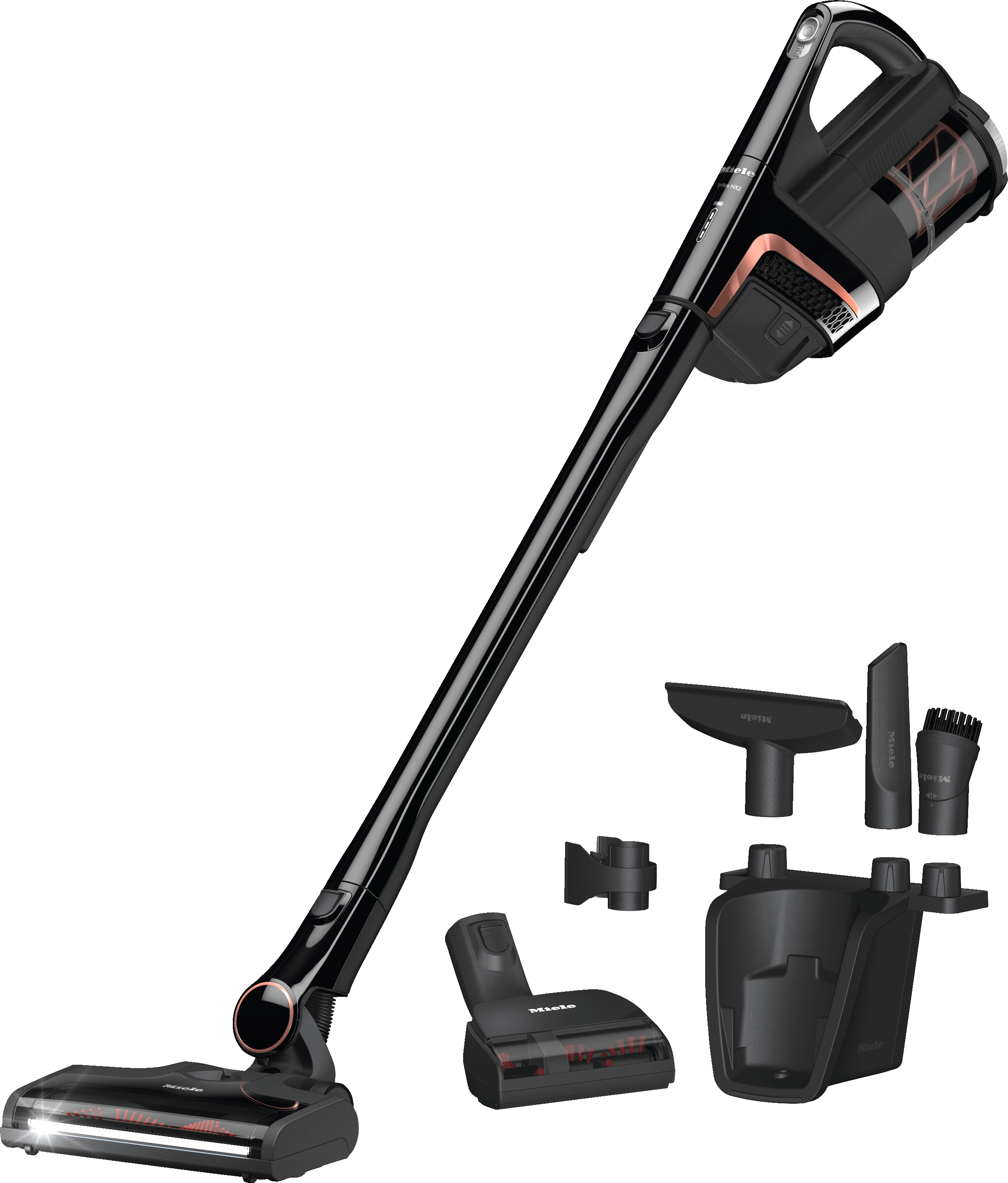 Miele TRIFLEXHX2CATDOGOB Triflex Hx2 Cat & Dog Obsidian Black - Cordless Stick Vacuum Cleaner Consistently High Suction Power 60 Min Runtime Incl. Pet Hair Brush