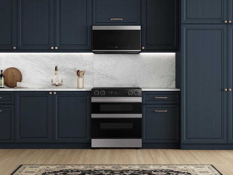 Samsung NSE6DG8550SR Bespoke Smart Slide-In Electric Range 6.3 Cu. Ft. With Flex Duo™ & Illuminated Precision Knobs In Stainless Steel