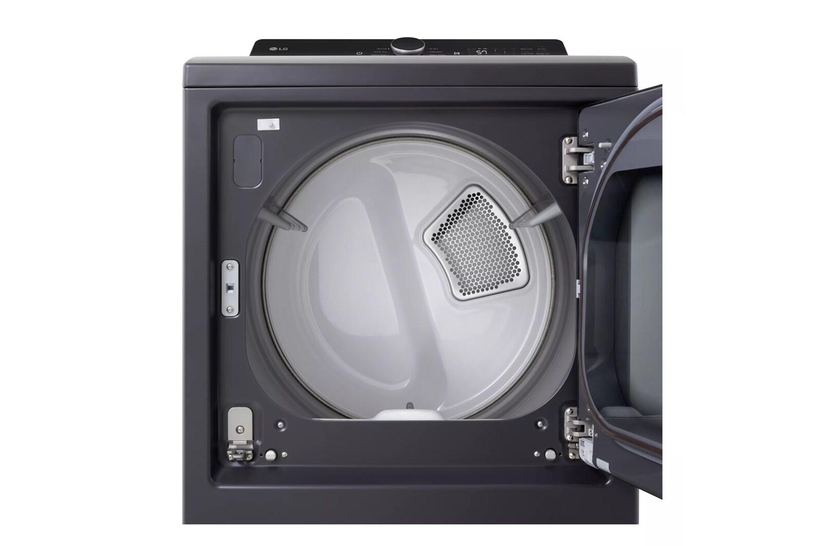 Lg DLE8400BE 7.3 Cu. Ft. Ultra Large Capacity Rear Control Electric Dryer With Lg Easyload™ Door And Ai Sensing