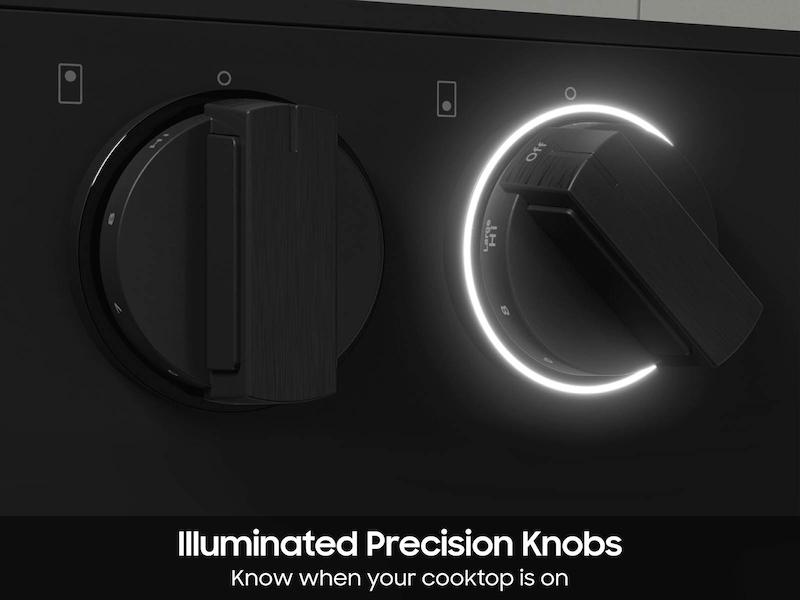 Samsung NSE6DG8700SR Bespoke 6.3 Cu. Ft. Smart Slide-In Electric Range With Smart Oven Camera & Illuminated Precision Knobs In Stainless Steel