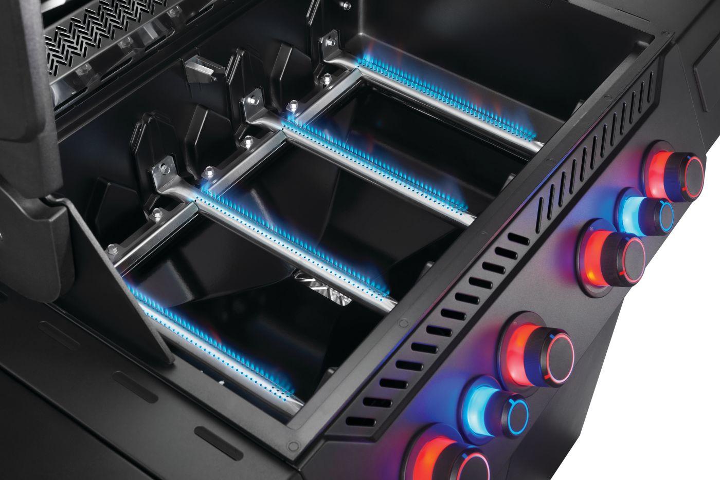 Napoleon Bbq P500VXRSIBPKPHM Phantom Prestige 500 Connected Rsib With Infrared Side And Rear Burner , Propane, Matte/Matt Black