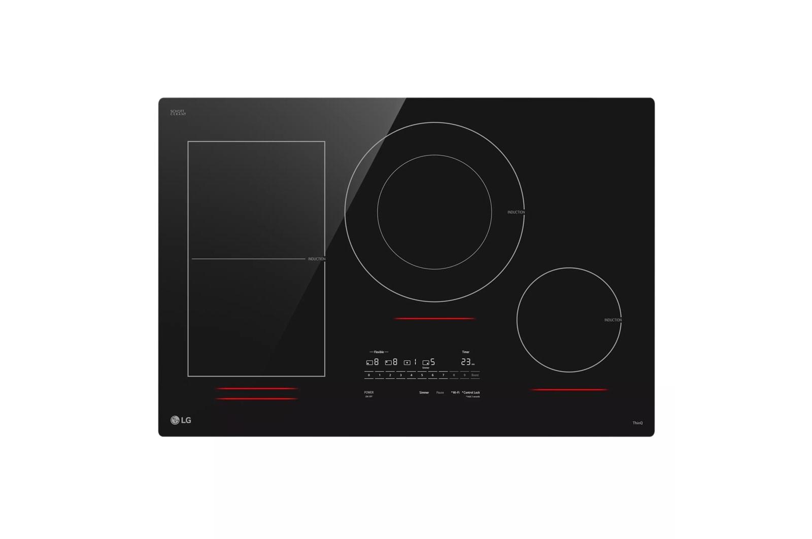 Lg CBIH3017BE 30" Smart Induction Cooktop With Ultraheat™ 5.0Kw Element