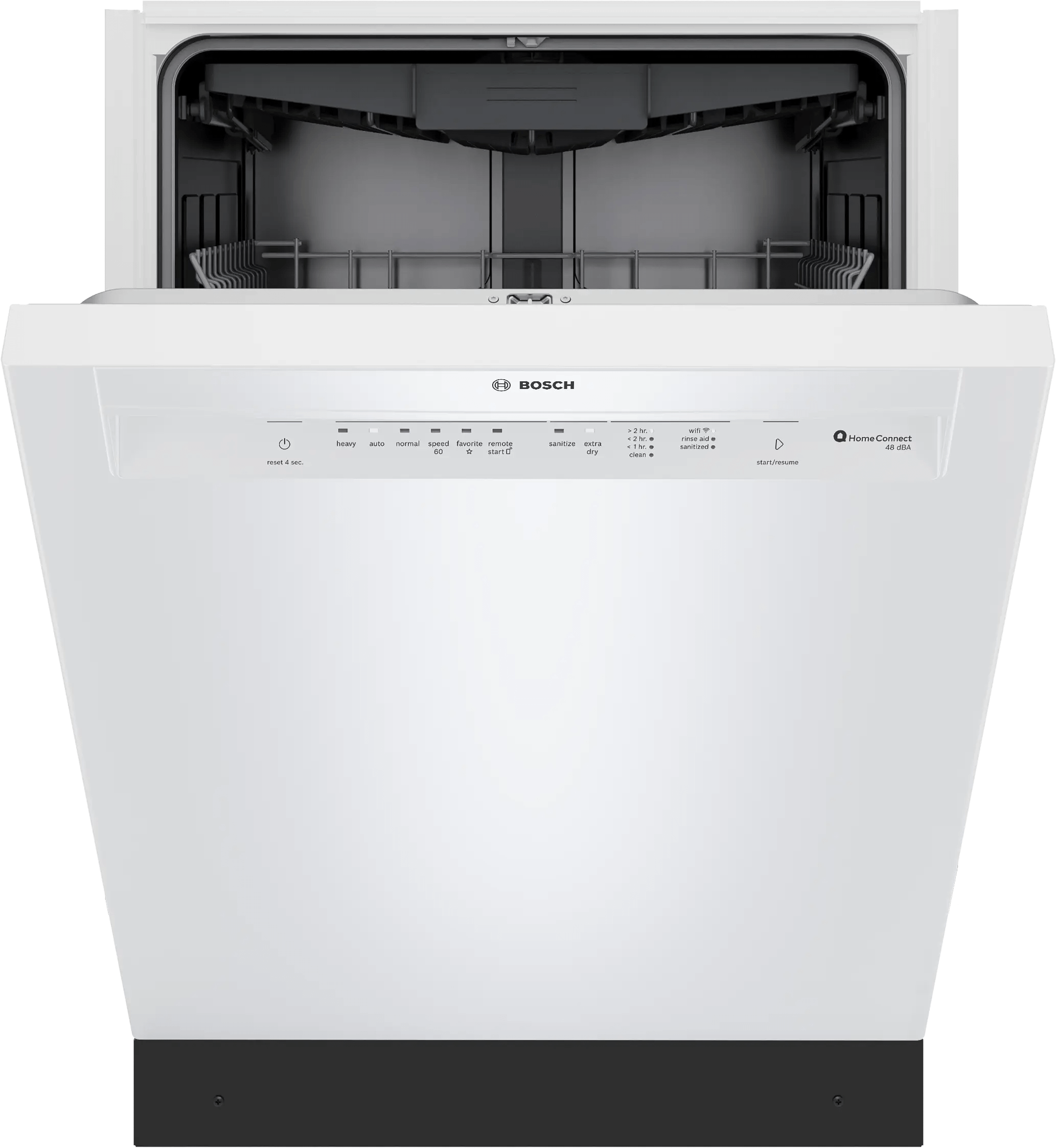 Bosch SHE43DM2N 300 Recessed Handle, 48 Dba, Standard 3Rd Rack, Puredry - Wh
