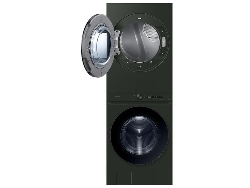 Samsung WH53DBH700GF Bespoke 5.3 Cu. Ft. Ai Laundry Hub™ Ultra Capacity Single Unit Washer With Ai Optiwash™ And 7.6 Cu. Ft. Gas Dryer In Satin Green
