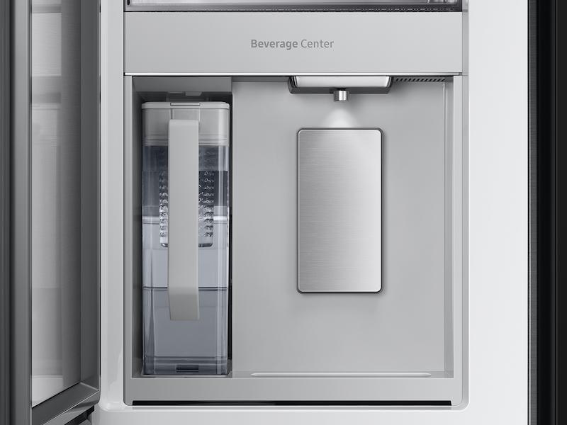 Samsung RF29BB8900QK Bespoke 4-Door French Door Refrigerator (29 Cu. Ft.) - In Charcoal Glass Top And Family Hub™ Panels With Stainless Steel Middle And Bottom Panels