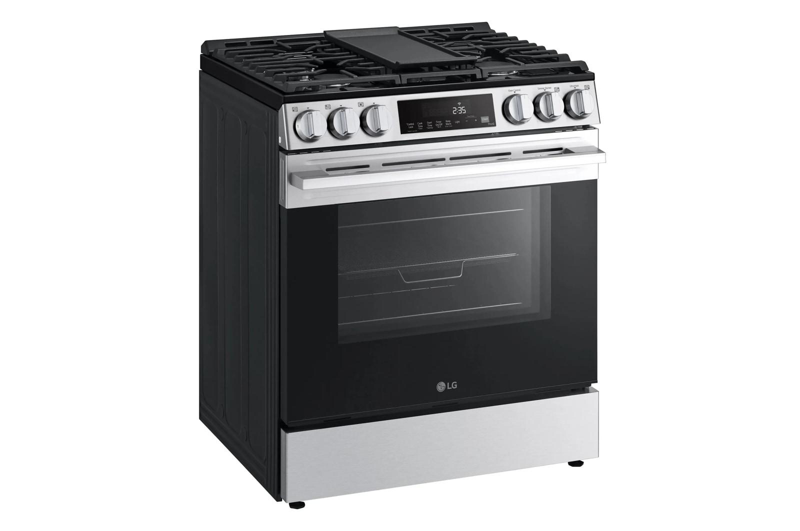 Lg LSGL5833X 5.8 Cu. Ft. Smart Gas Slide-In Range With Convection, Air Fry And Easyclean®