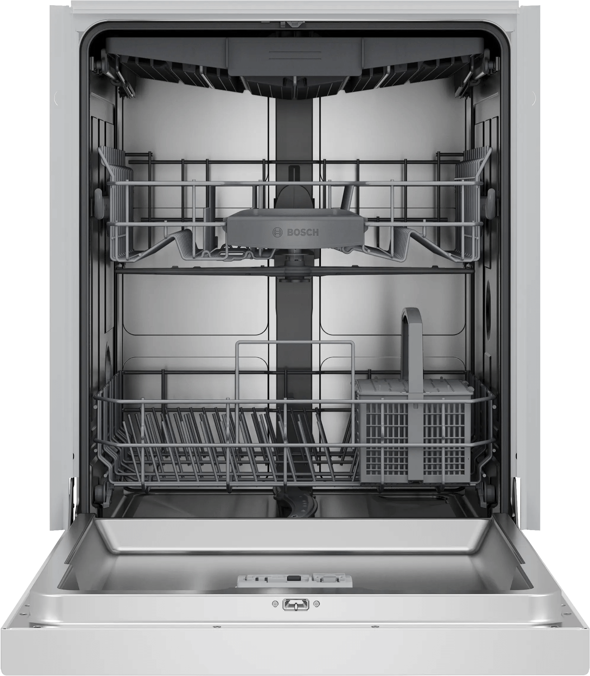 Bosch SHE43DM2N 300 Recessed Handle, 48 Dba, Standard 3Rd Rack, Puredry - Wh