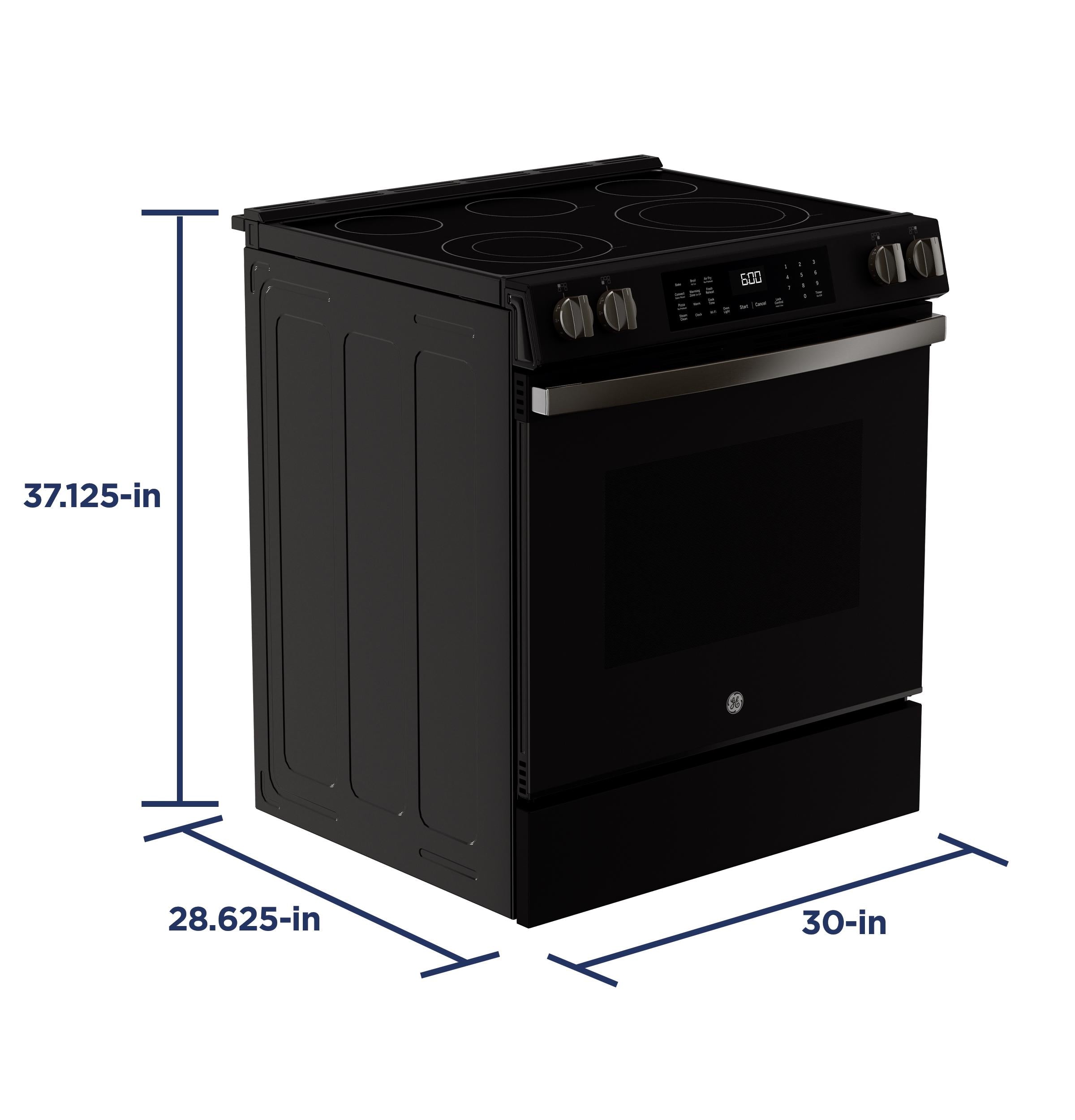 Ge Appliances GRS600AVDS Ge® 30" Slide-In Electric Convection Range With No Preheat Air Fry And Easywash™ Oven Tray