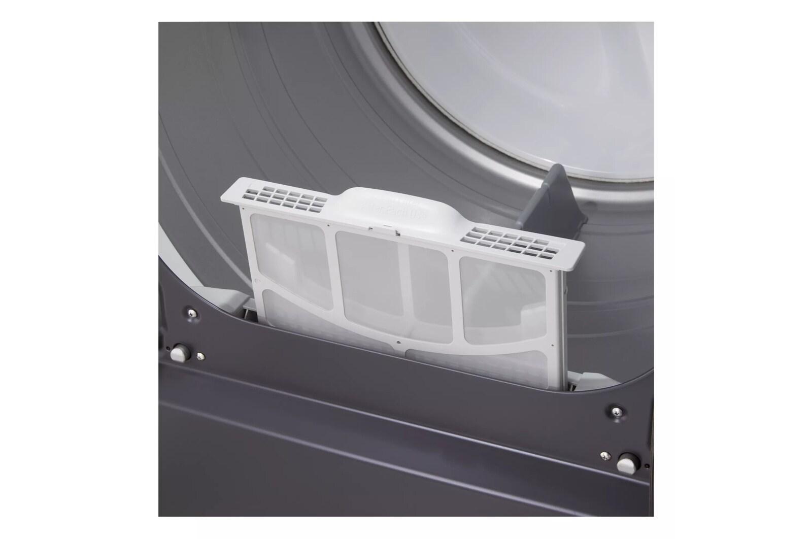 Lg DLE8400BE 7.3 Cu. Ft. Ultra Large Capacity Rear Control Electric Dryer With Lg Easyload™ Door And Ai Sensing