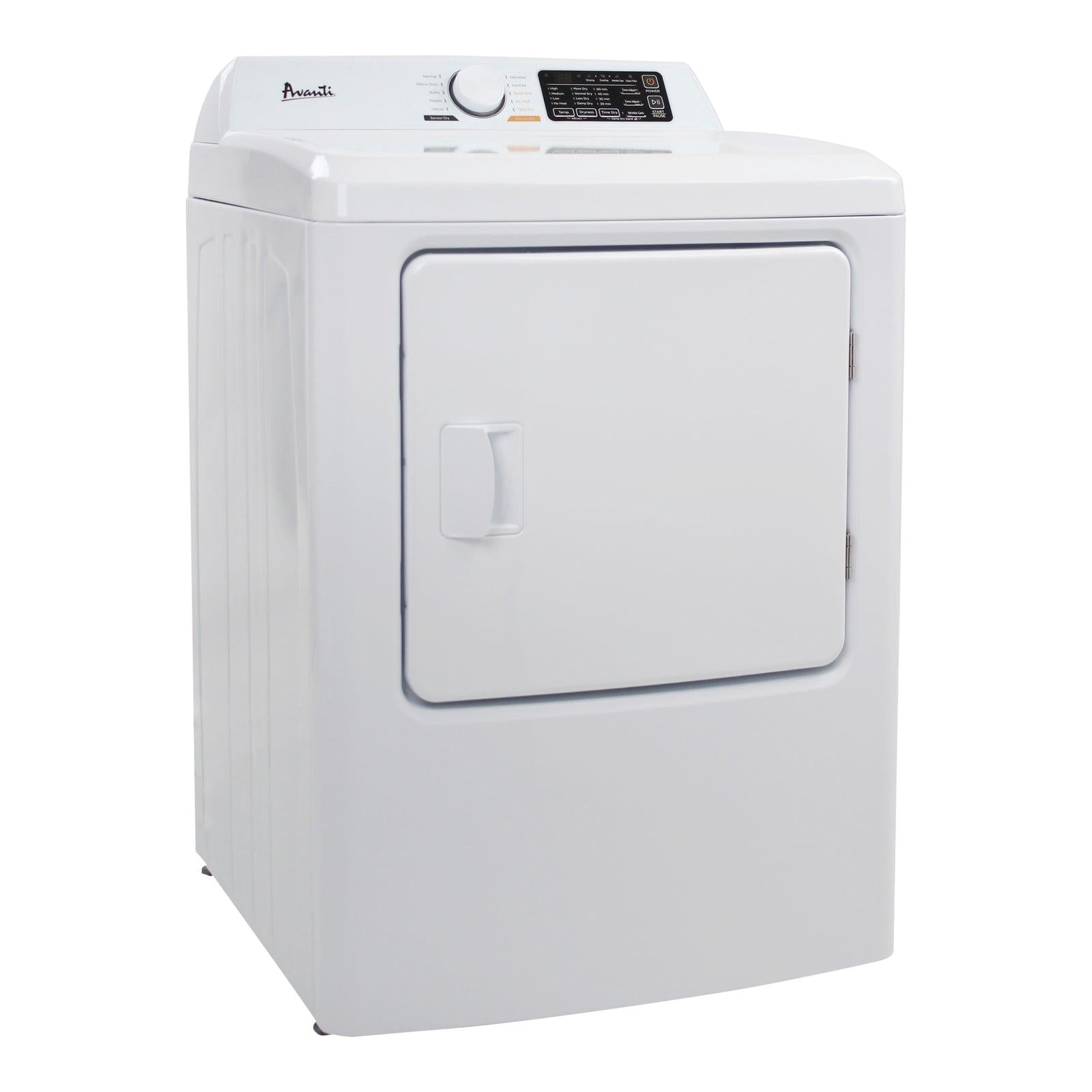 Avanti SED70D0W Avanti Front Load Electric Clothes Dryer, 7.0 Cu. Ft. Capacity - White / 7.0 Cu. Ft.