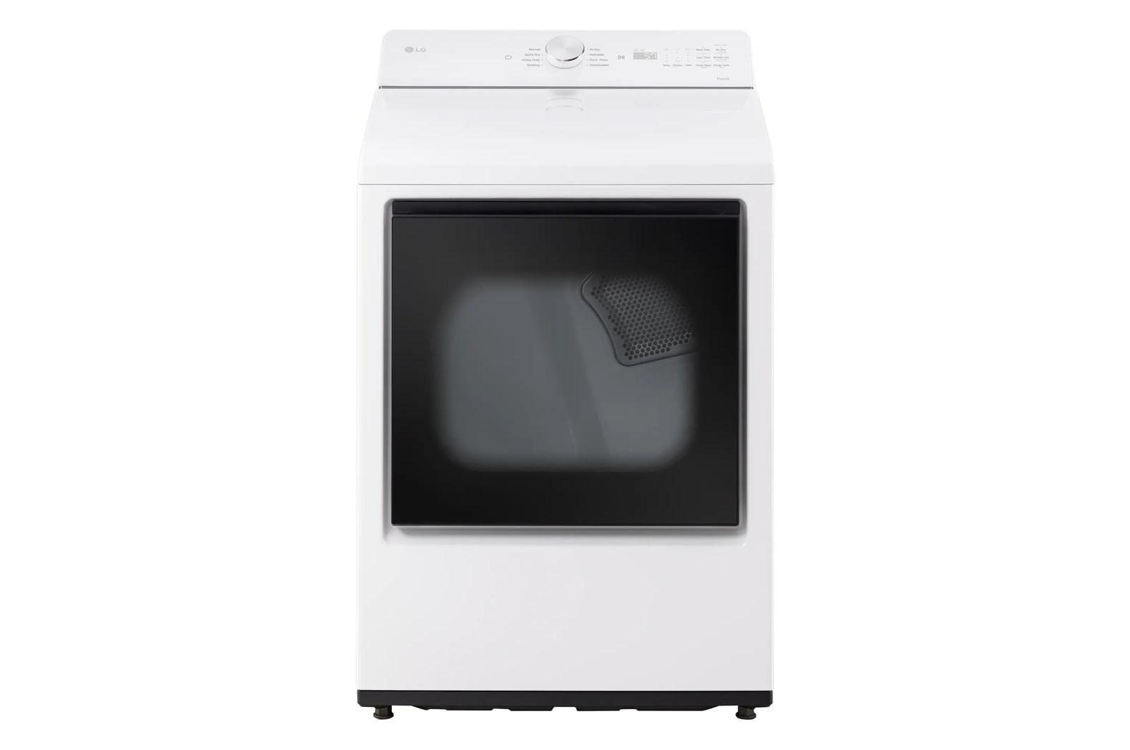 Lg DLE8200W 7.3 Cu. Ft. Ultra Large Capacity Rear Control Electric Dryer With Ai Sensing And Thinq® Smart Features