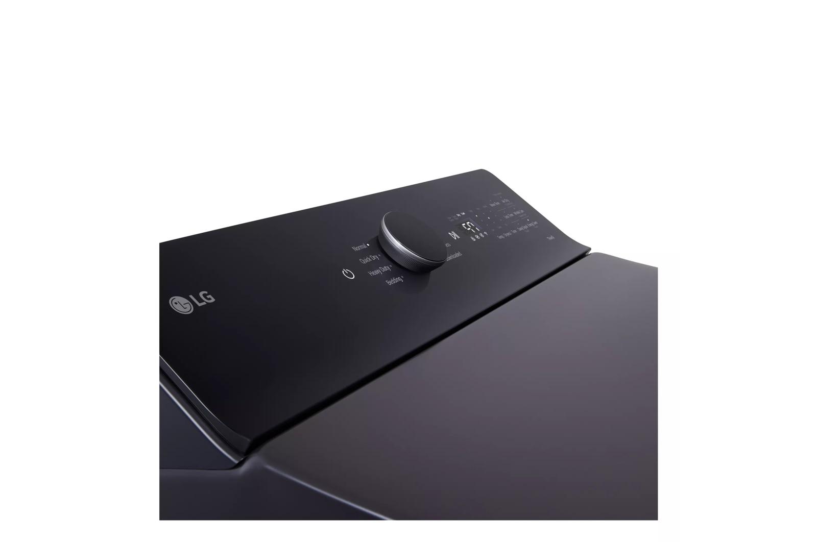 Lg DLE8400BE 7.3 Cu. Ft. Ultra Large Capacity Rear Control Electric Dryer With Lg Easyload™ Door And Ai Sensing