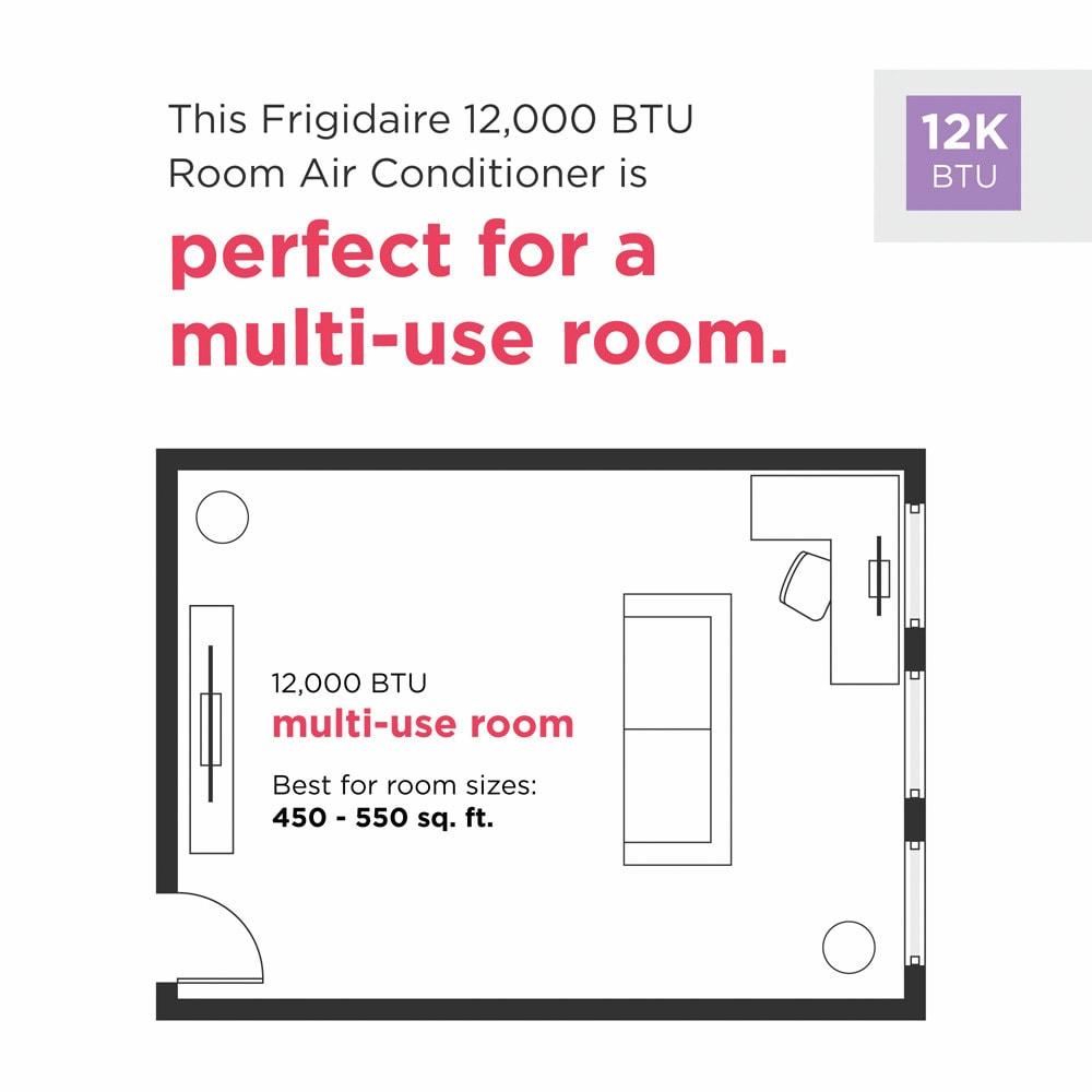 Frigidaire FHTC123WB2 12,000 Btu Through The Wall Air Conditioner 208/230 V