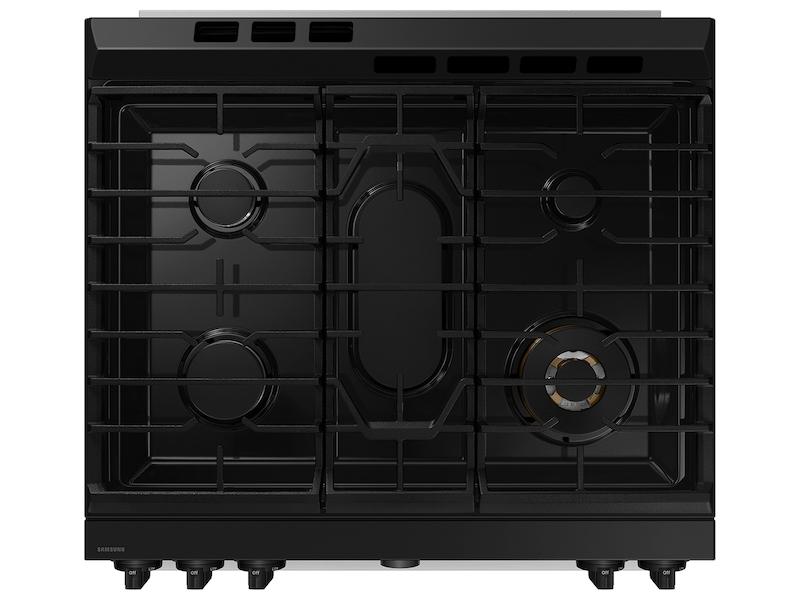 Samsung NSY6DG8550SR Bespoke Smart Slide-In Dual Fuel Range 6.3 Cu. Ft. With Flex Duo™ & Illuminated Precision Knobs In Stainless Steel