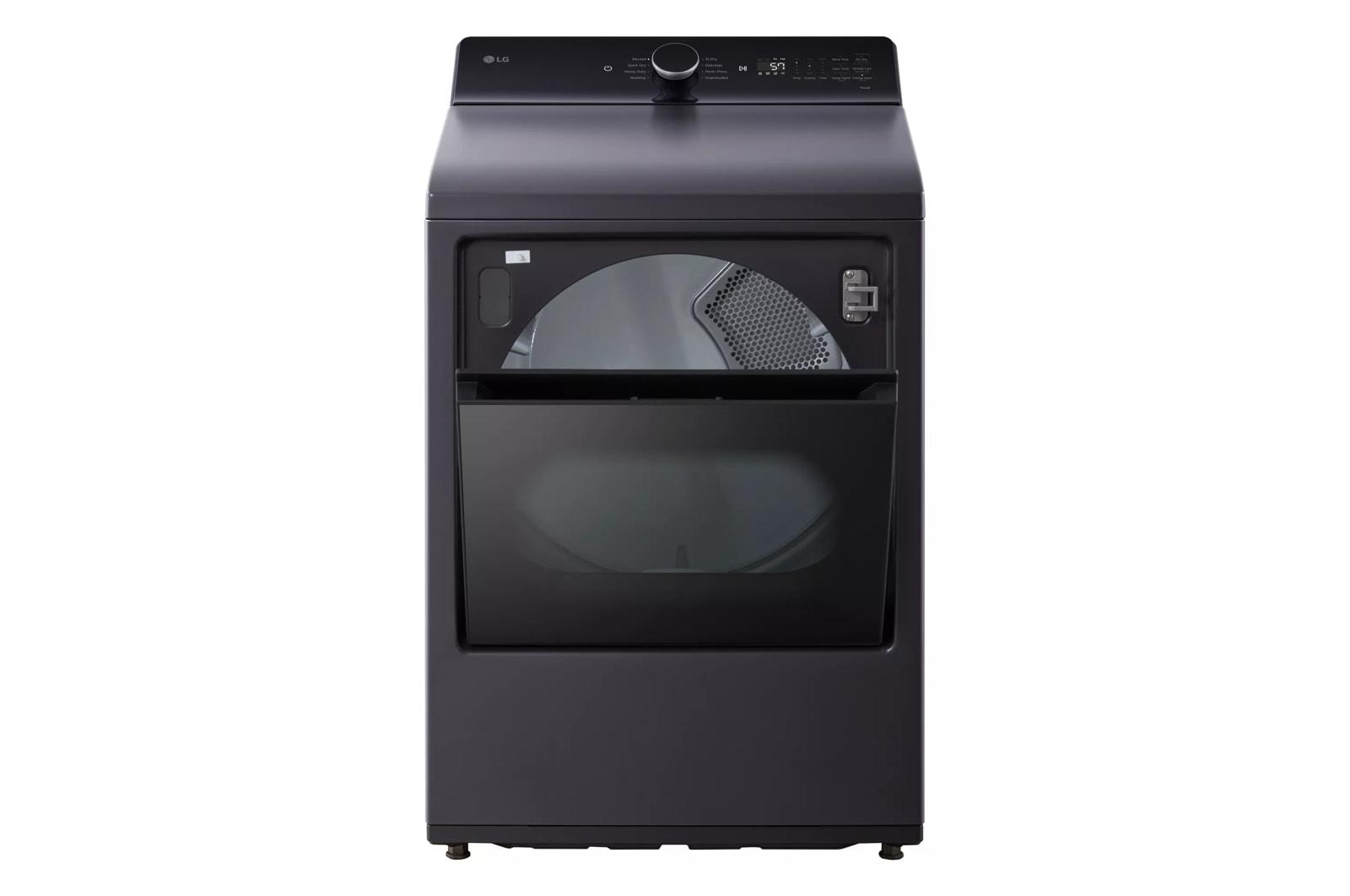 Lg DLE8400BE 7.3 Cu. Ft. Ultra Large Capacity Rear Control Electric Dryer With Lg Easyload™ Door And Ai Sensing